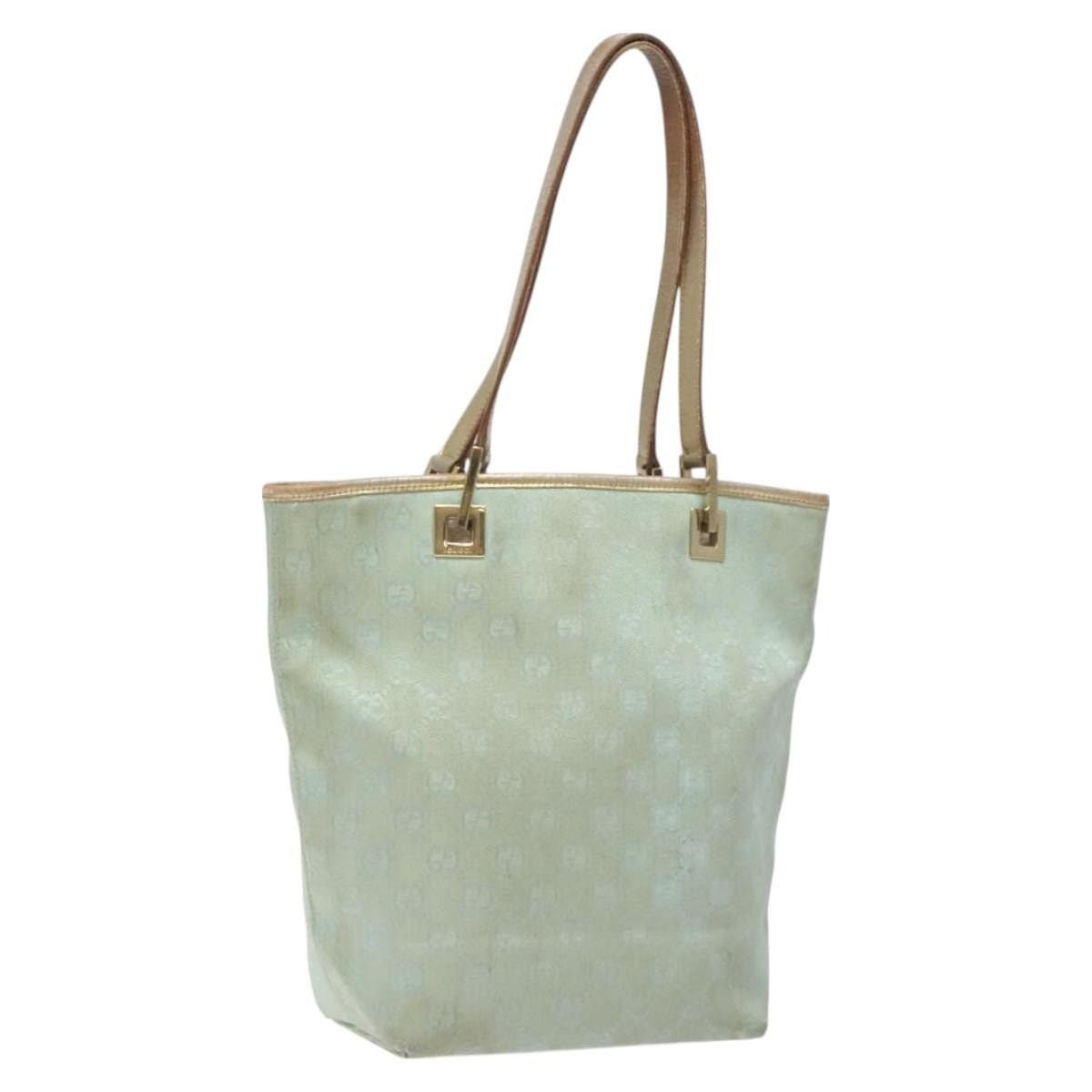 Gucci GUCCI GG Canvas Tote Bag Nylon Peppermint Gold 002 002 Size ONE SIZE - 1 Thumbnail