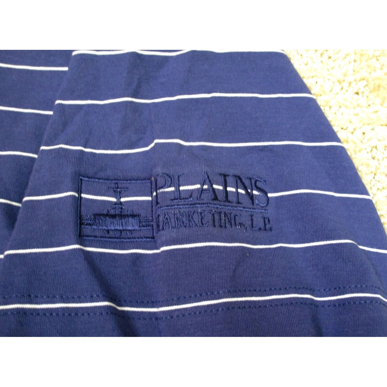 Peter Millar Peter Millar Polo Shirt Men XL Blue Striped Seaside Golf Performance Stretch Size US XL / EU 56 / 4 - 3 Thumbnail