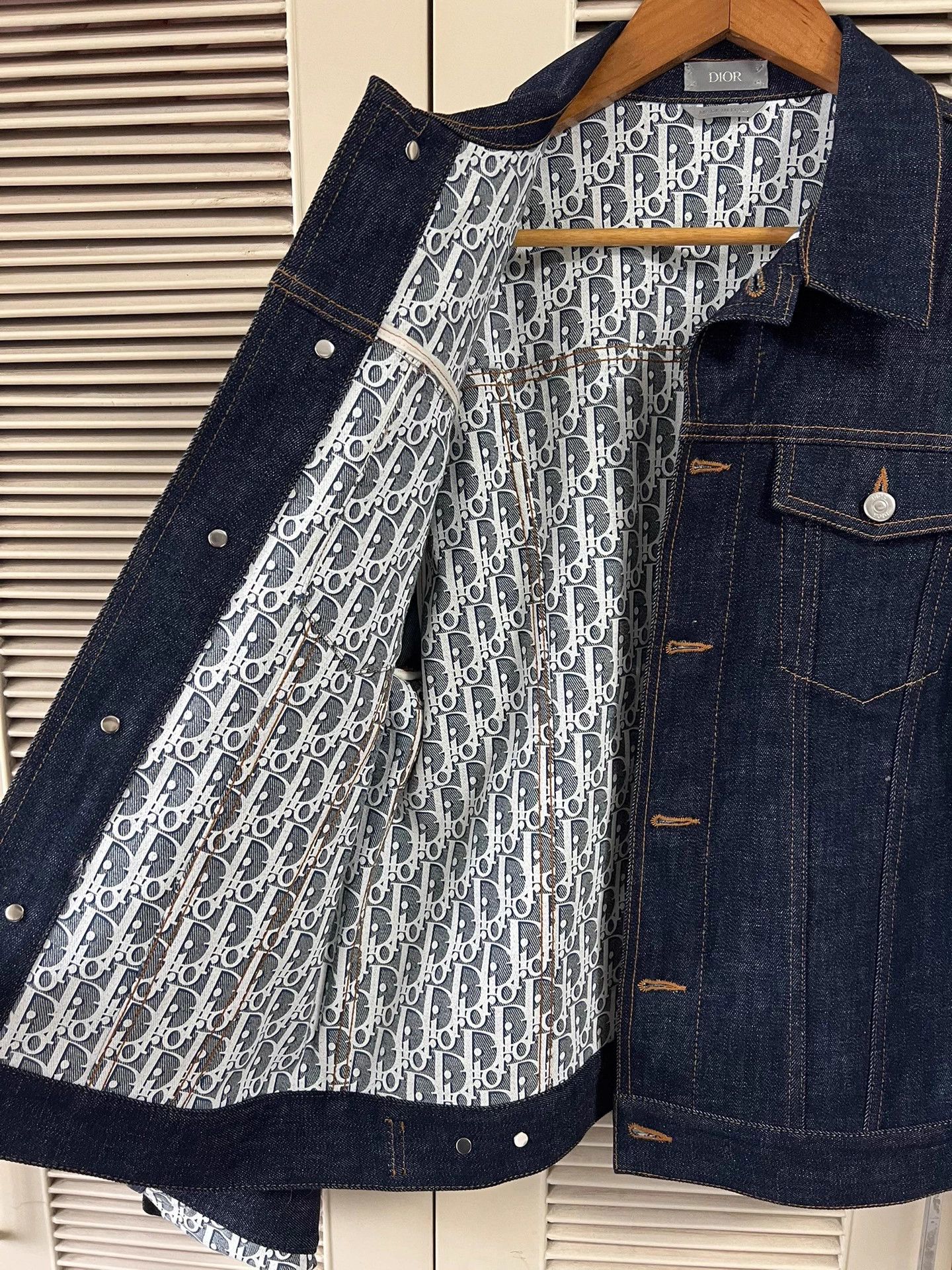 Dior Dior Denim Jacket IT50 Classic Monogram Near New Size US M / EU 48-50 / 2 - 5 Thumbnail