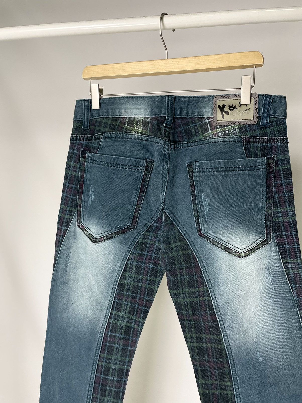 Kapital Kos Mo Lupo Vintage Slim Fit Patchwork Kapital Style Jeans Size US 32 / EU 48 - 12 Thumbnail