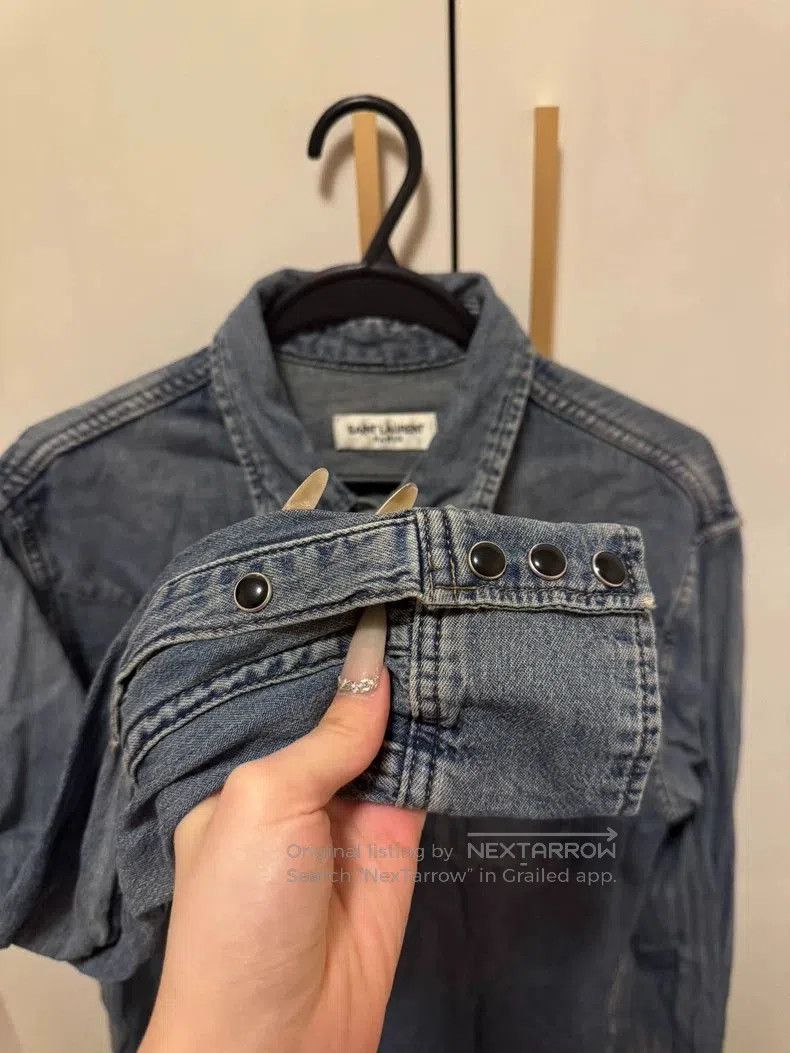 Saint Laurent Paris SAINT LAURENT Denim Long Sleeve Shirt. Size US XS / EU 42 / 0 - 3 Thumbnail
