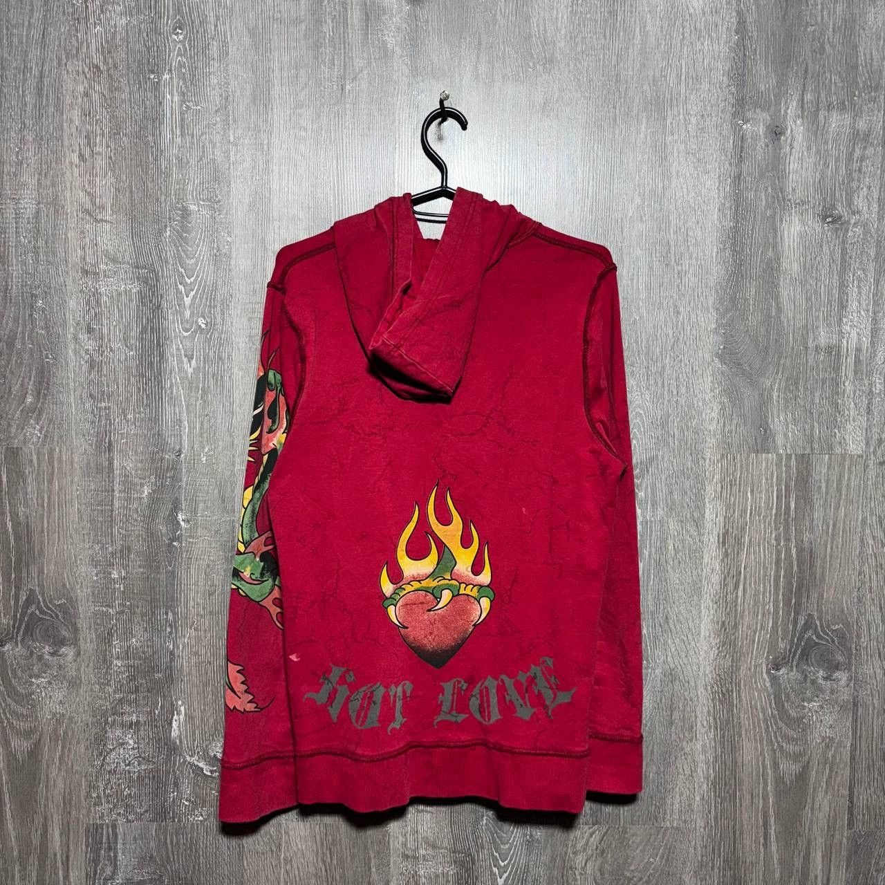 Ed Hardy Ed Hardy Streatwear Vintage Zip Hoodie Y2K Size XL / US 12-14 / IT 48-50 - 2 Thumbnail
