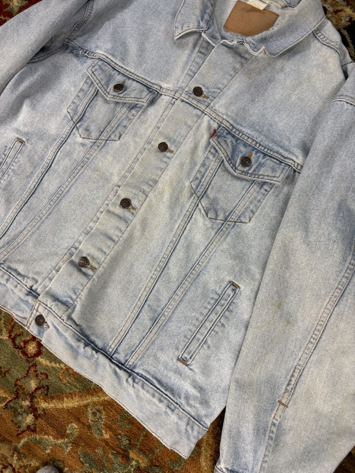 Levi's × Levi's Vintage Clothing × Vintage 1995 Levi Jean Denim Jacket Size US XL / EU 56 / 4 - 3 Thumbnail