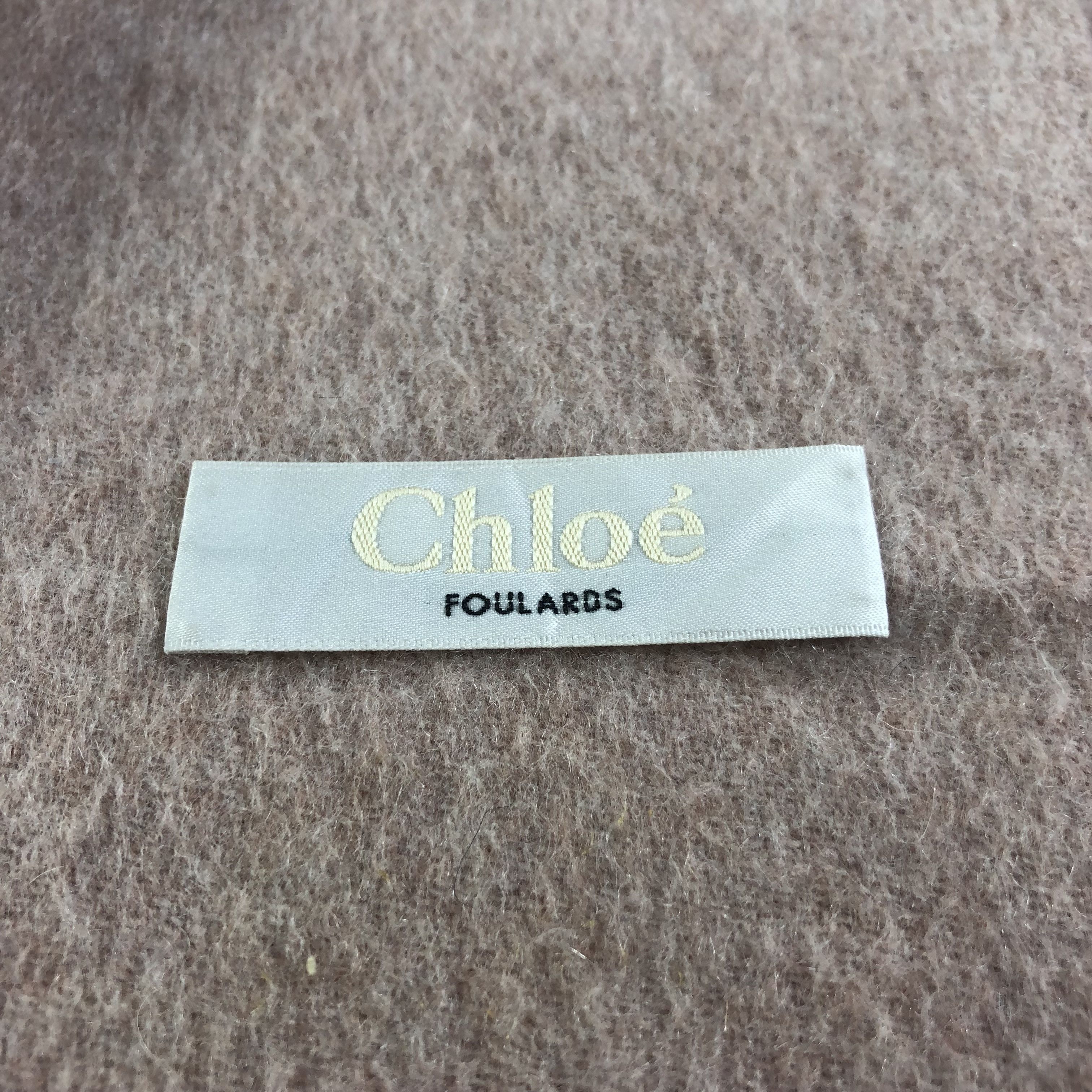Vintage Chloe Cashmere Scarf Muffler V1138 Size ONE SIZE - 5 Thumbnail