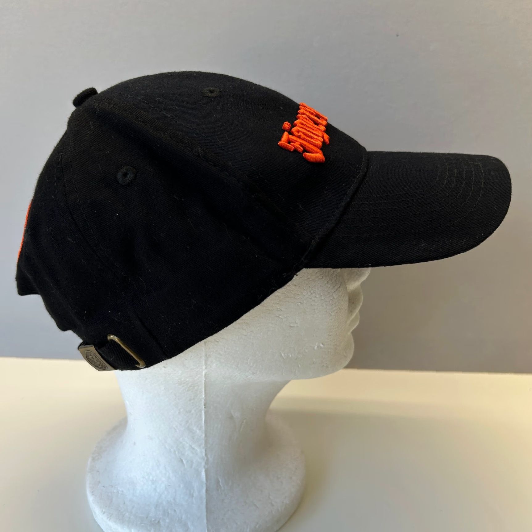 Vintage VINTAGE Jagermeister Strapback Dad Hat Black Deer Cross Patch Embroidered Orange Hat Adjustable Unisex Adults One Size Black 90s Hunting Sports USA Size ONE SIZE - 3 Thumbnail