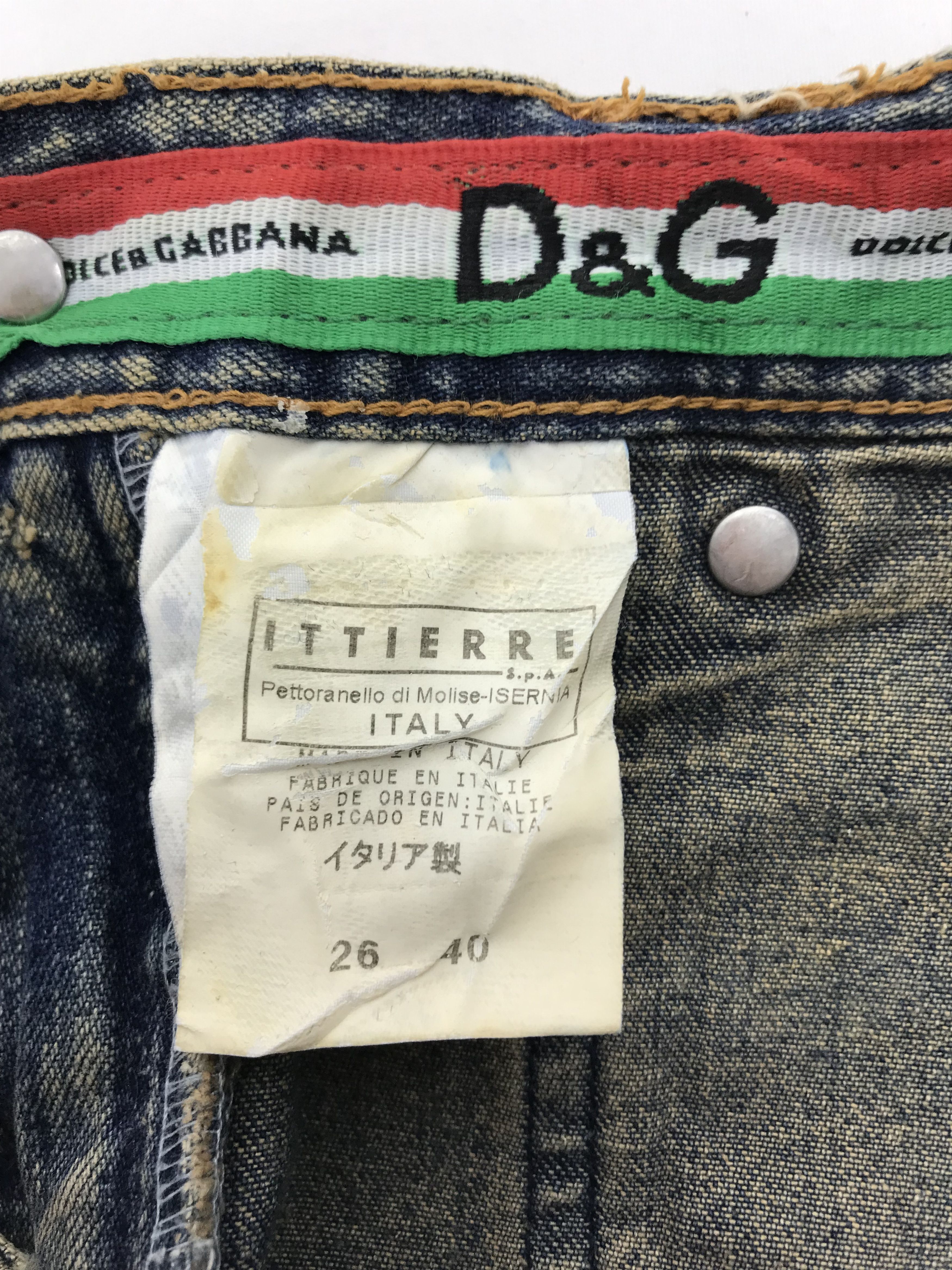 Dolce & Gabbana Vintage Dolce & Gabbana Mud Wash Stylish Jeans Size 28" / US 6 / IT 42 - 12 Thumbnail