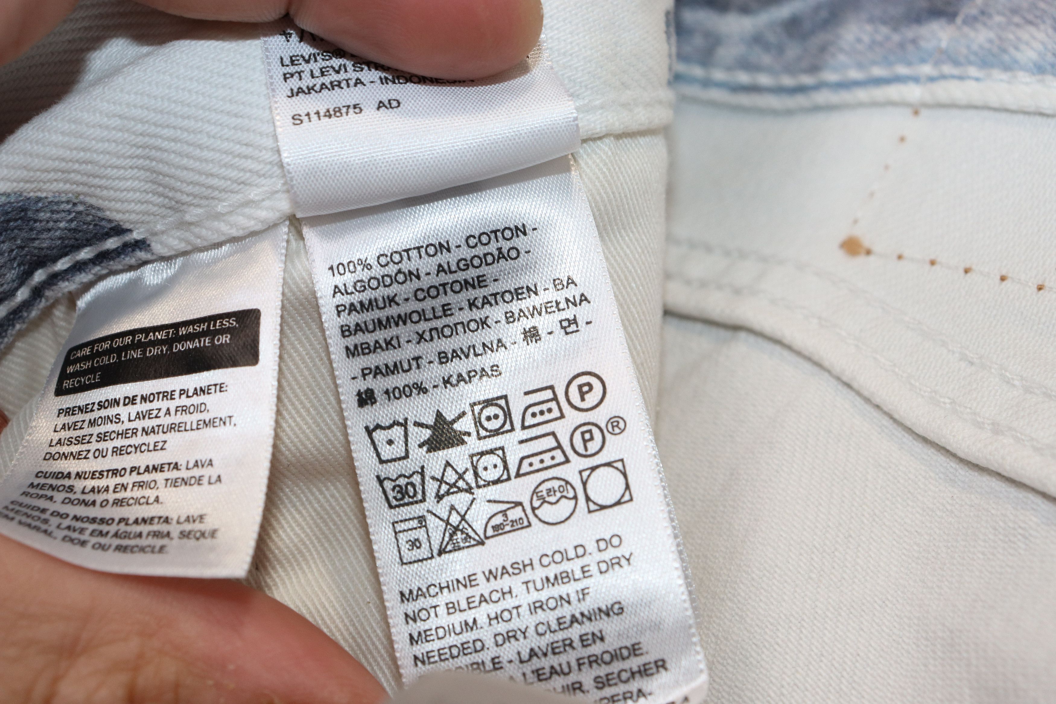 DENIM TEARS × Levi's o1rshd10124 “Indigo Hands” Denim Tears Jeans in White/Grey Size US 34 / EU 50 - 10 Thumbnail