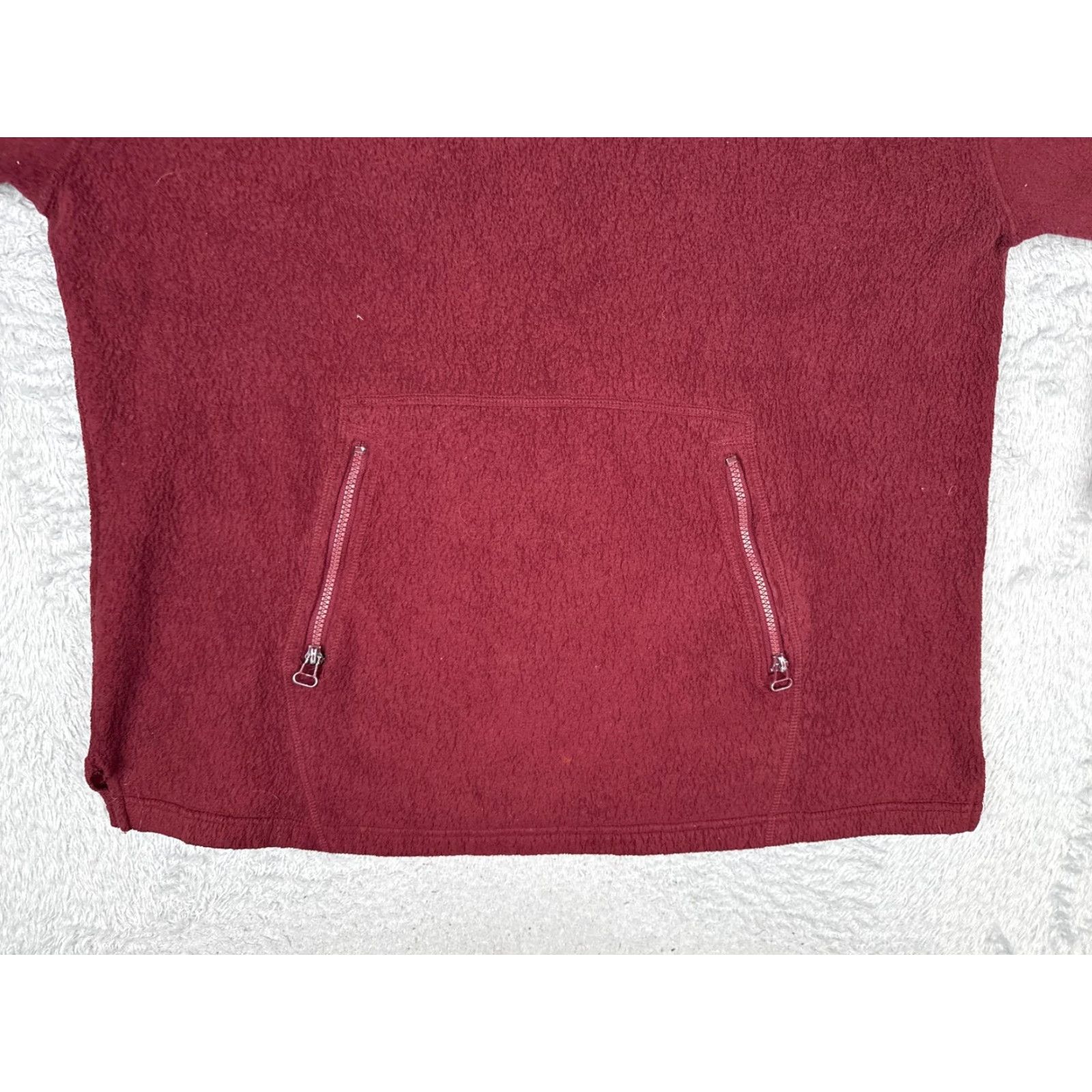 Bugle Boy VINTAGE Bugle Boy TimberLine Trail Sweater Mens L Red 1/4 Zip Pullover Poly Fleece Size US L / EU 52-54 / 3 - 5 Thumbnail