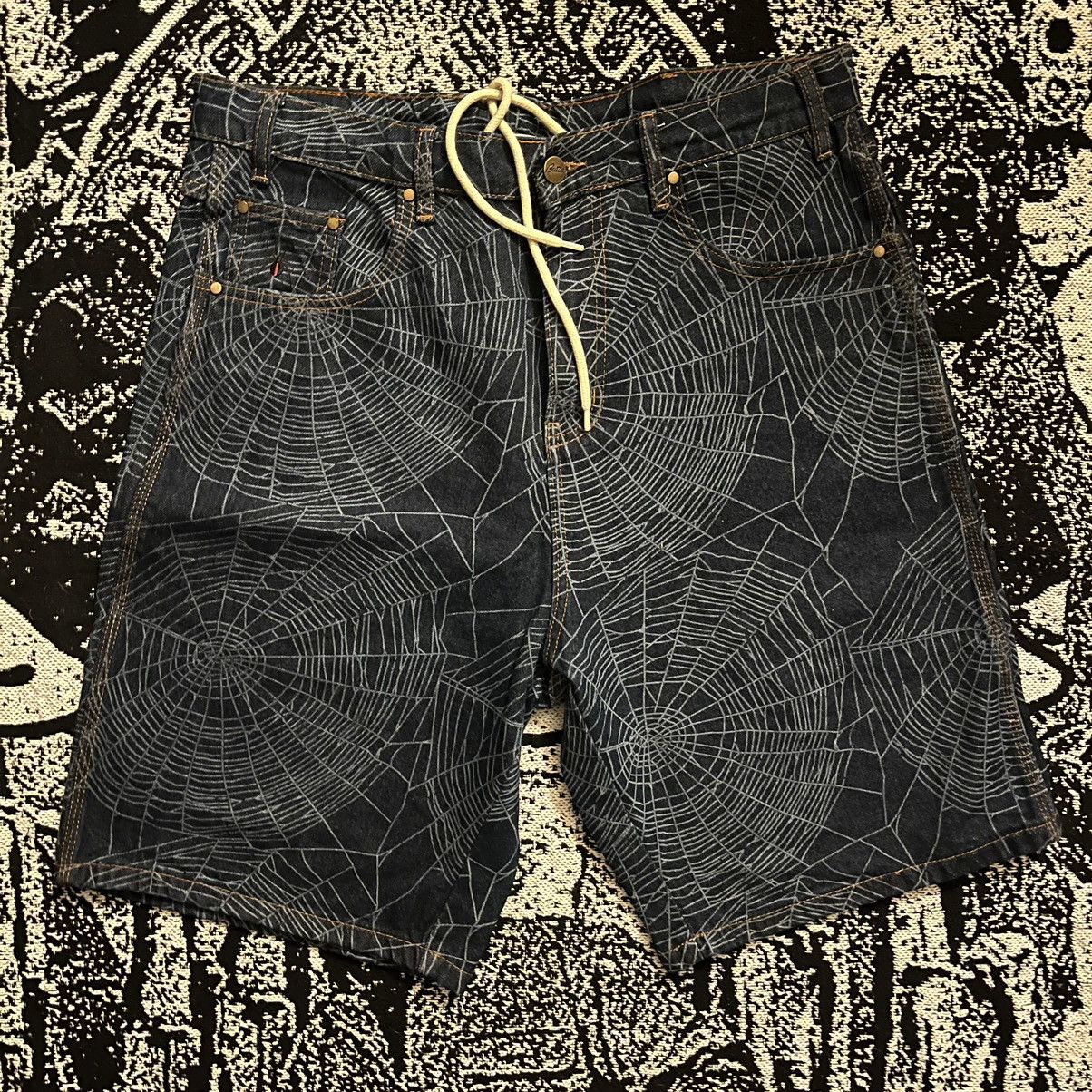 Butter Goods Butter goods denim spider web shorts | Grailed