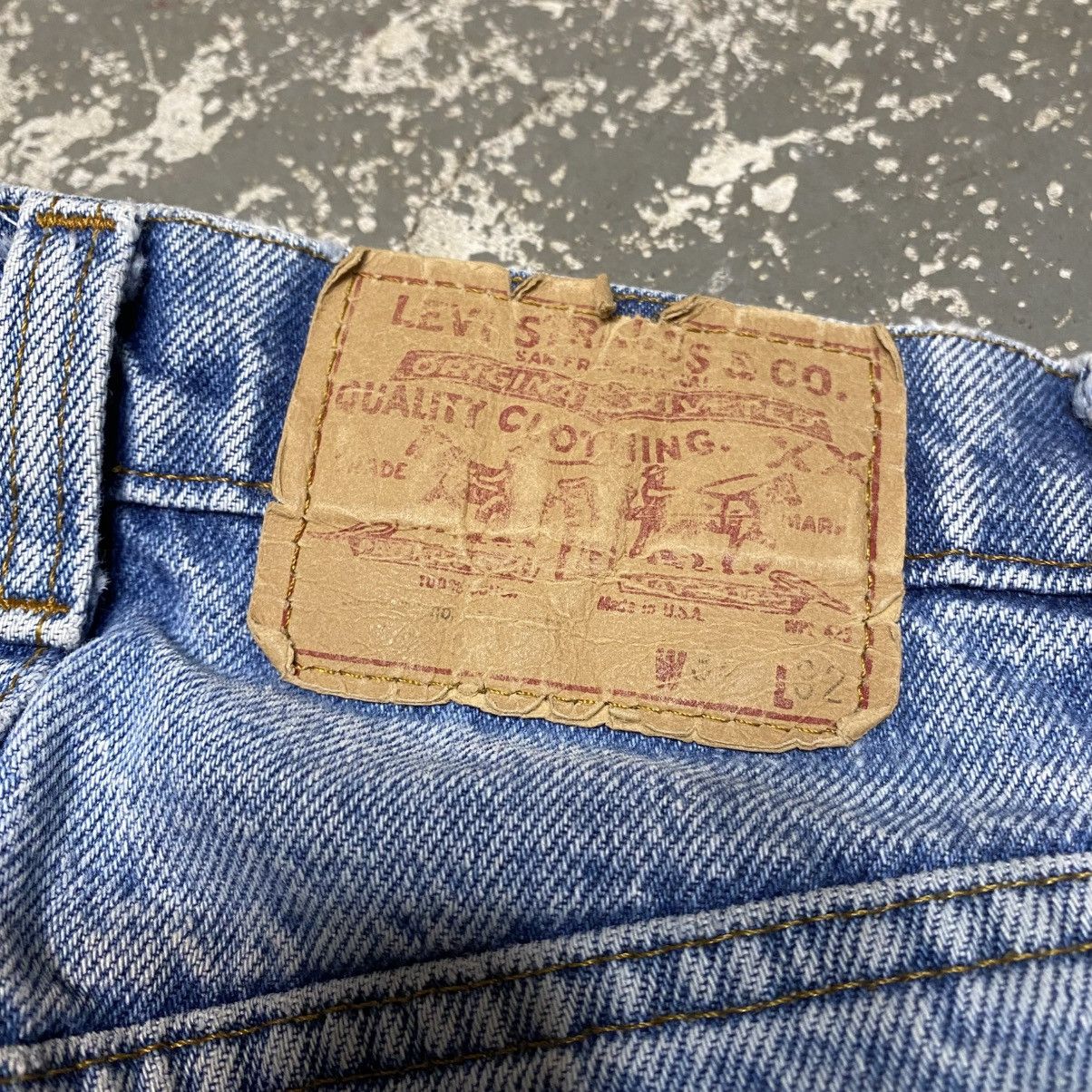 Levi's × Vintage Vintage Levi’s 505 Straight Fit Blue Denim Jeans USA 80s Size US 32 / EU 48 - 3 Thumbnail