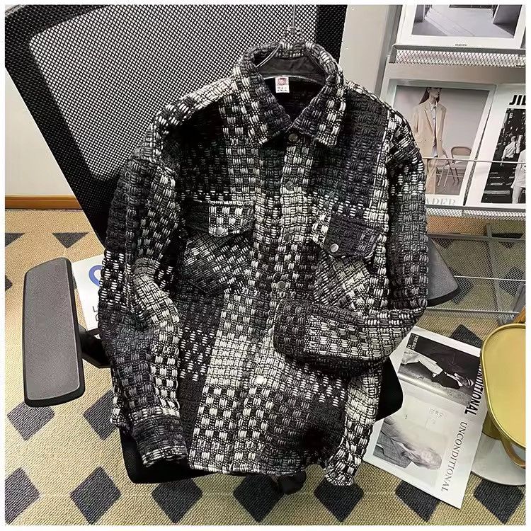 Japanese Brand Casual Plaid Knit Jaet Size US M / EU 48-50 / 2 - 1 Thumbnail