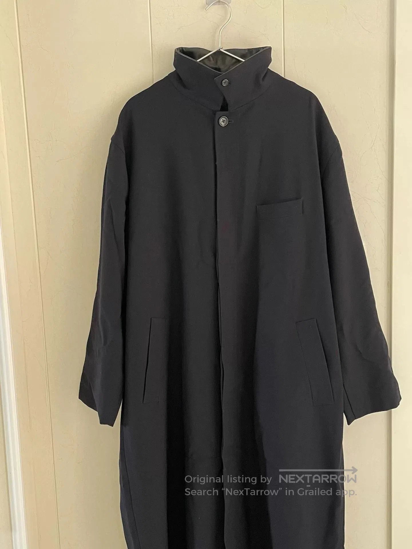 Yohji Yamamoto Yohji Yamamoto 91AW Wool Leather Collar Coat. Size US M / EU 48-50 / 2 - 2 Thumbnail