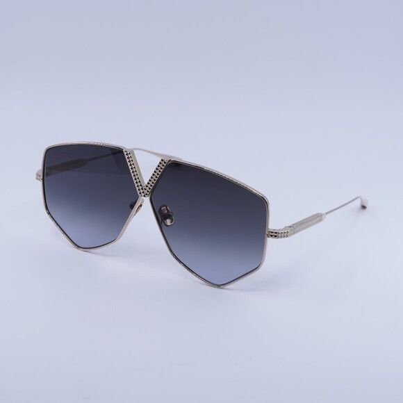 Valentino Valentino V-HEXAGON VLS-115A Sunglasses White Gold Aviator Size ONE SIZE - 1 Thumbnail
