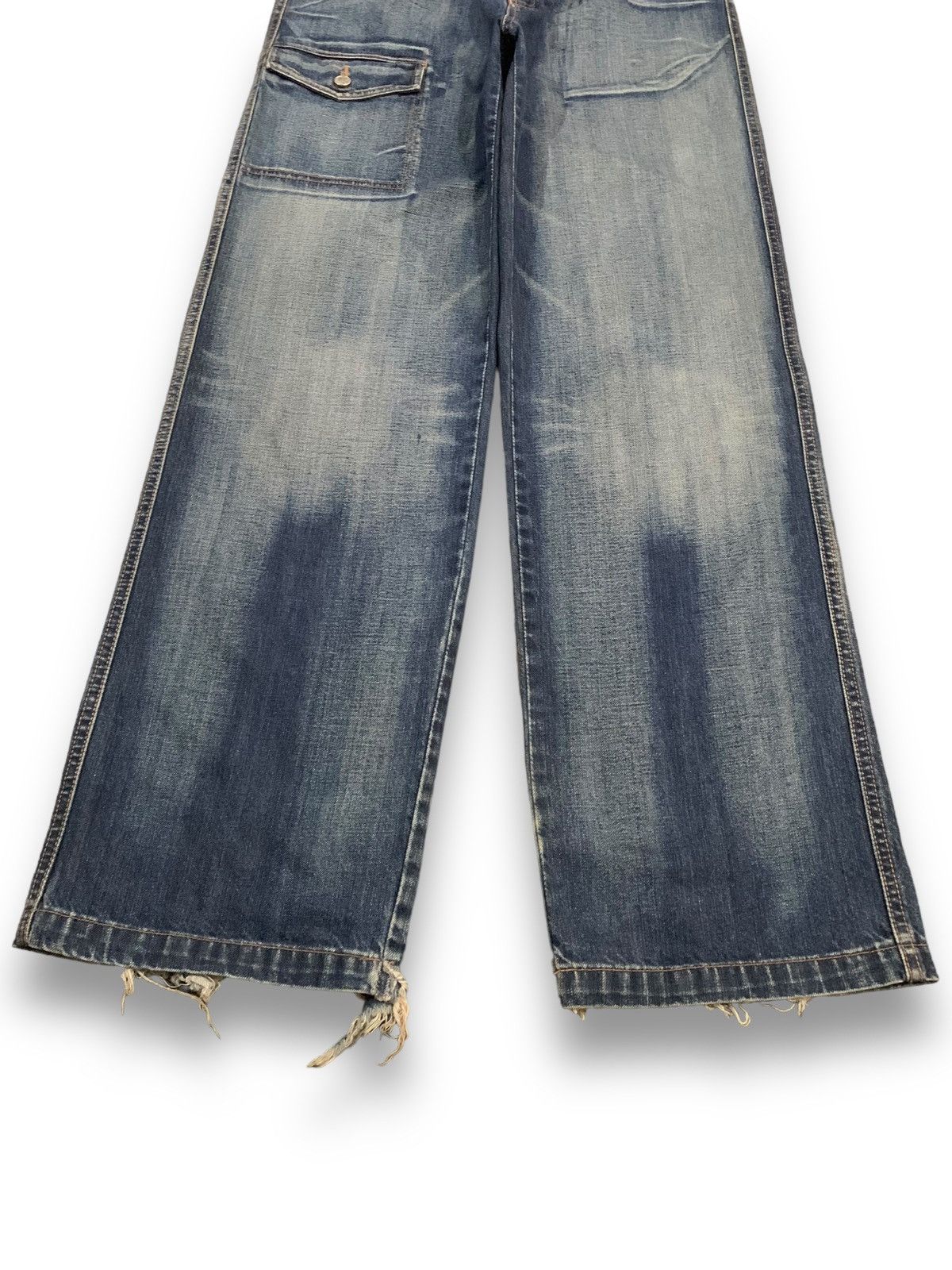 Valentino Vintage Valentino Rudy Italy Faded Baggy Bush Denim Pants Size US 33 - 8 Thumbnail