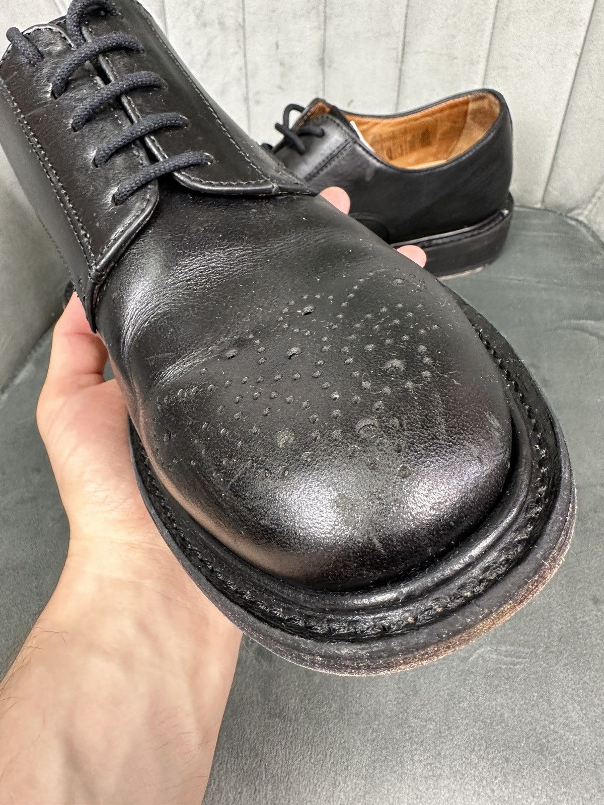 Erdem × H&M × If Six Was Nine ERDEM x H&M Perforated Derby Shoes Unisex Leather Brogues 42 Size US 9 / EU 42 - 5 Thumbnail