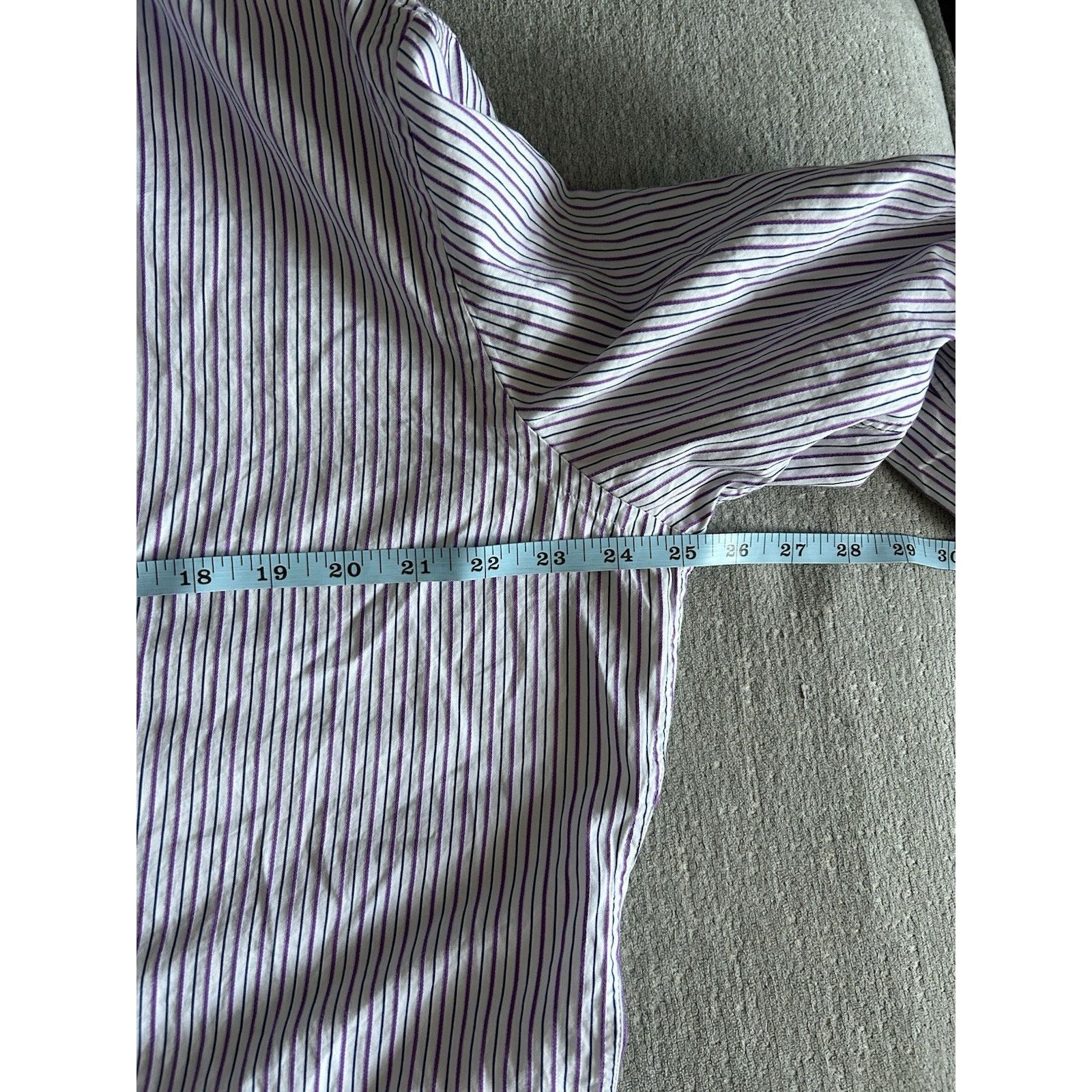 Ted Baker Ted Baker London Stripped Floral Extended-Cuff Shirt 16 1/2 Size US M / EU 48-50 / 2 - 11 Thumbnail