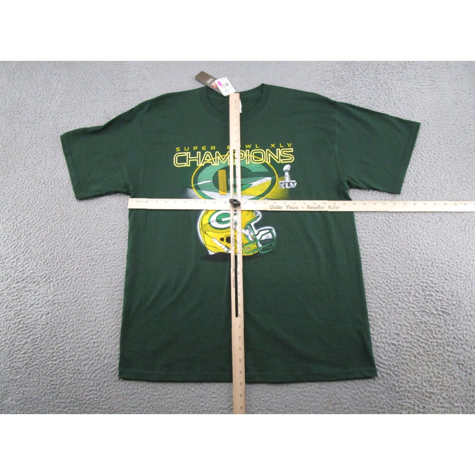 Fruit Of The Loom VINTAGE Green Bay Packers Super Bowl XLV Graphic T-Shirt Nike Size XL NEW Read Size US XL / EU 56 / 4 - 6 Thumbnail