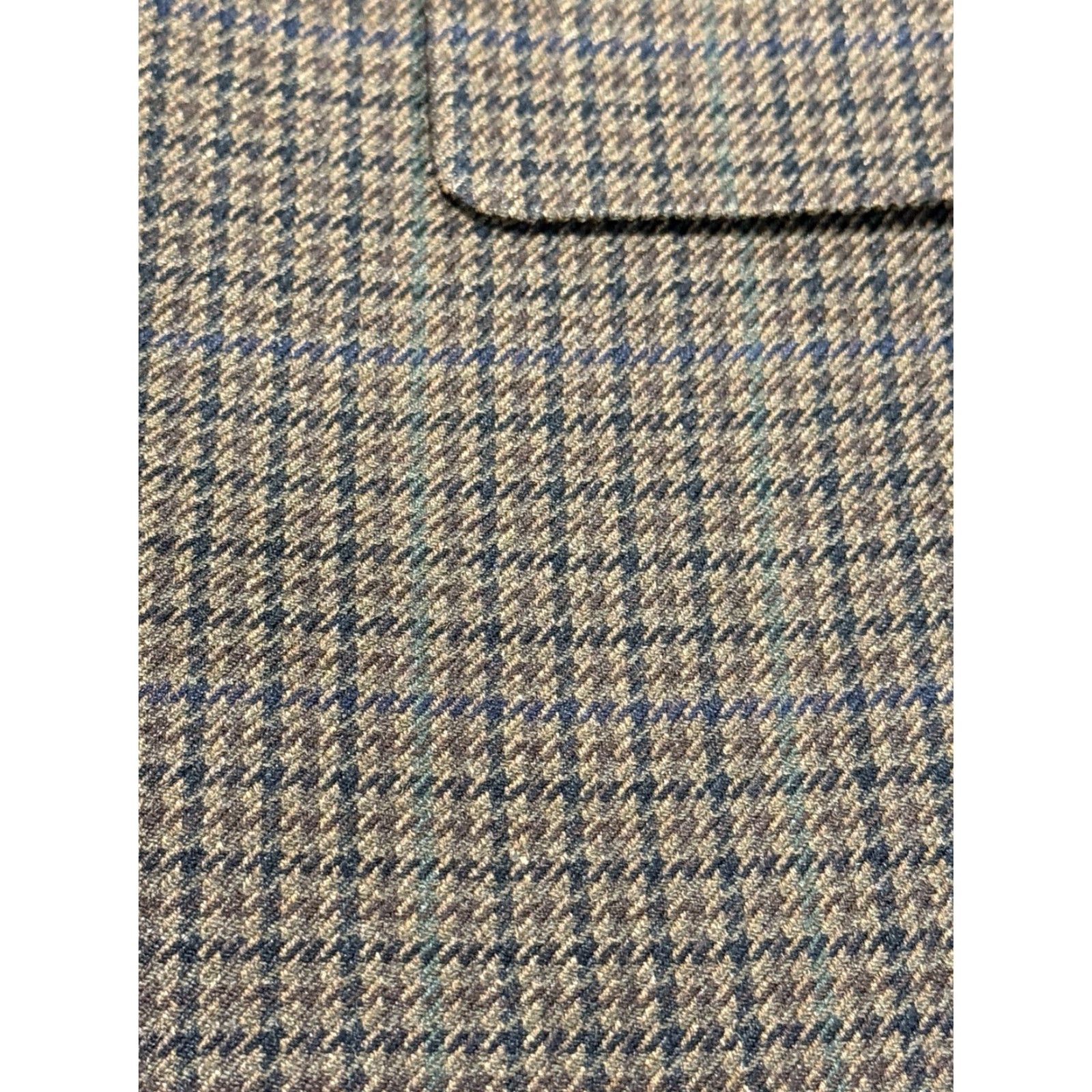 Ralph Lauren VINTAGE Ralph Lauren Mens Blazer Jacket 46 Long Wool Silk Houndstooth Classic Fit Fall Winter Size 46R - 6 Thumbnail