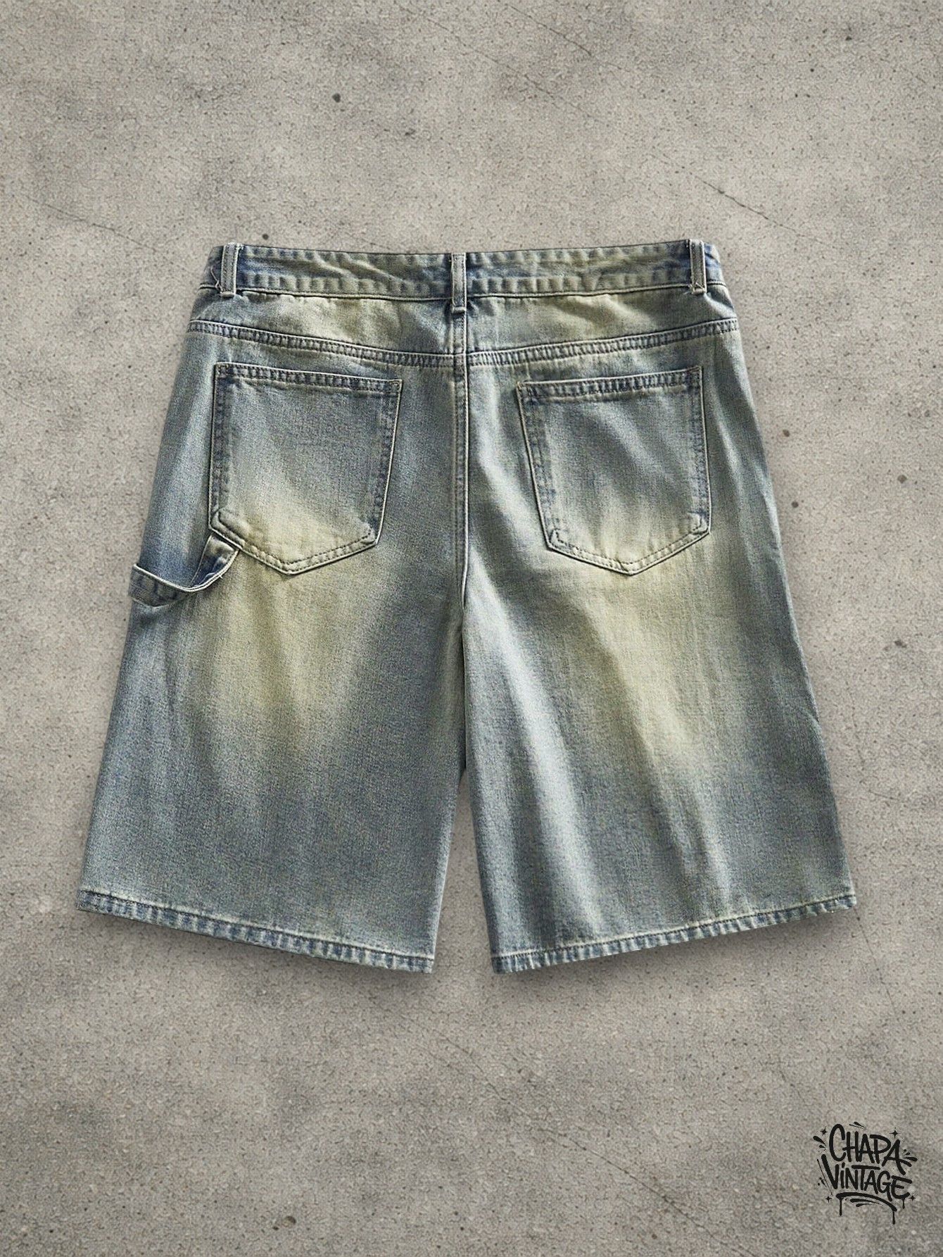 Vintage Washed jeans shorts Size US 34 / EU 50 - 3 Thumbnail