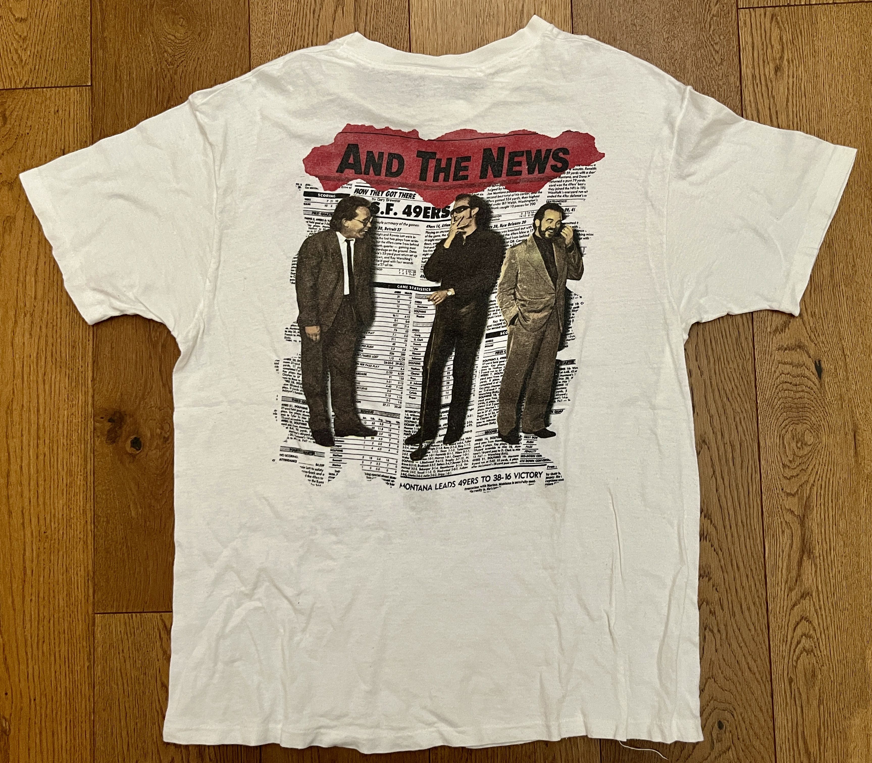 Hanes Vintage 1987 Huey Lewis and The News Tour Shirt XL Size US XL / EU 56 / 4 - 4 Thumbnail