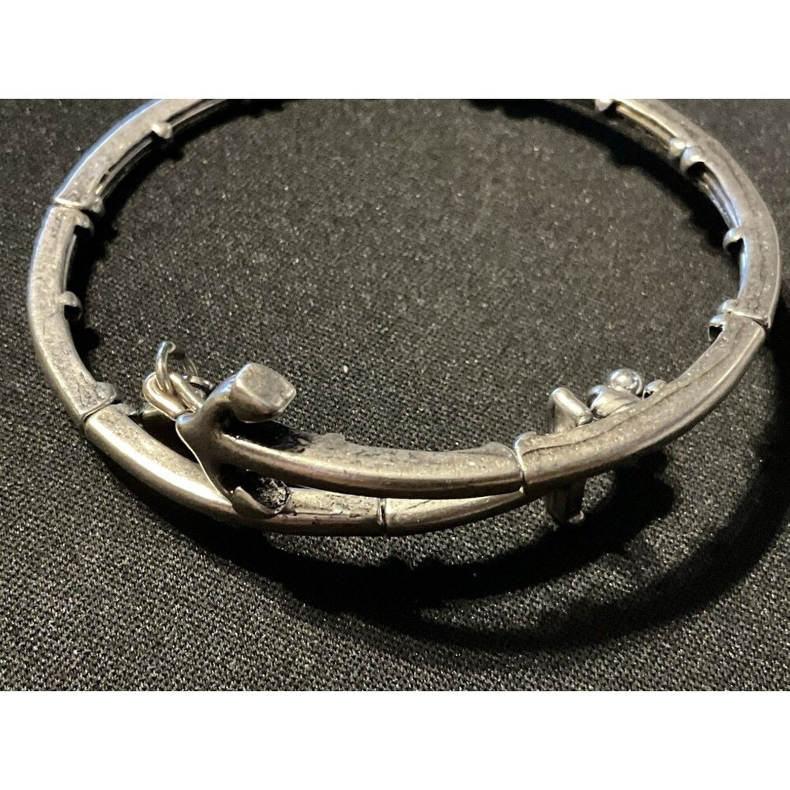 Other Alex & Ani Rafeleian Silver Plated Trident Bracelet 6.75 Size ONE SIZE - 3 Thumbnail