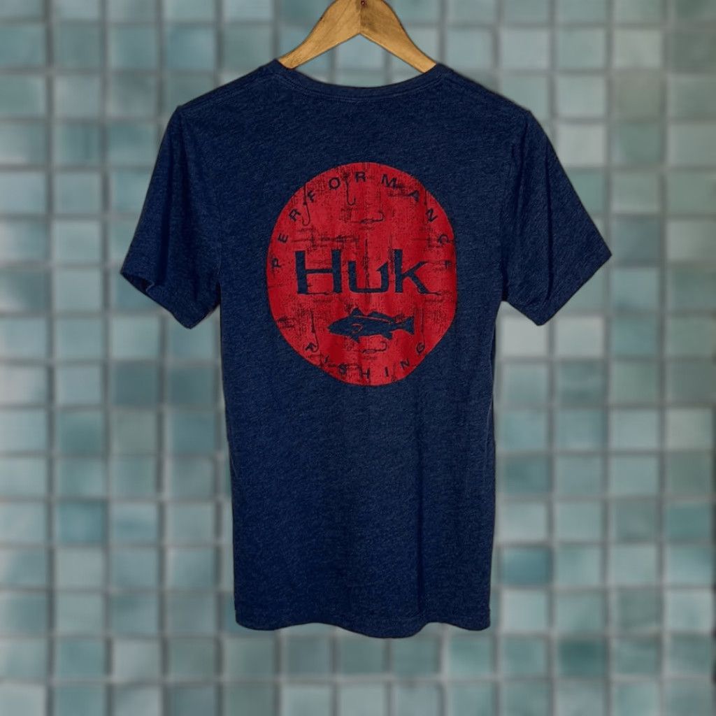 Vintage VINTAGE Huk Fishing Gray Short Sleeve T-Shirt Size S Small Mens Shirt Gray Fish Theme 90s Size US S / EU 44-46 / 1 - 1 Thumbnail