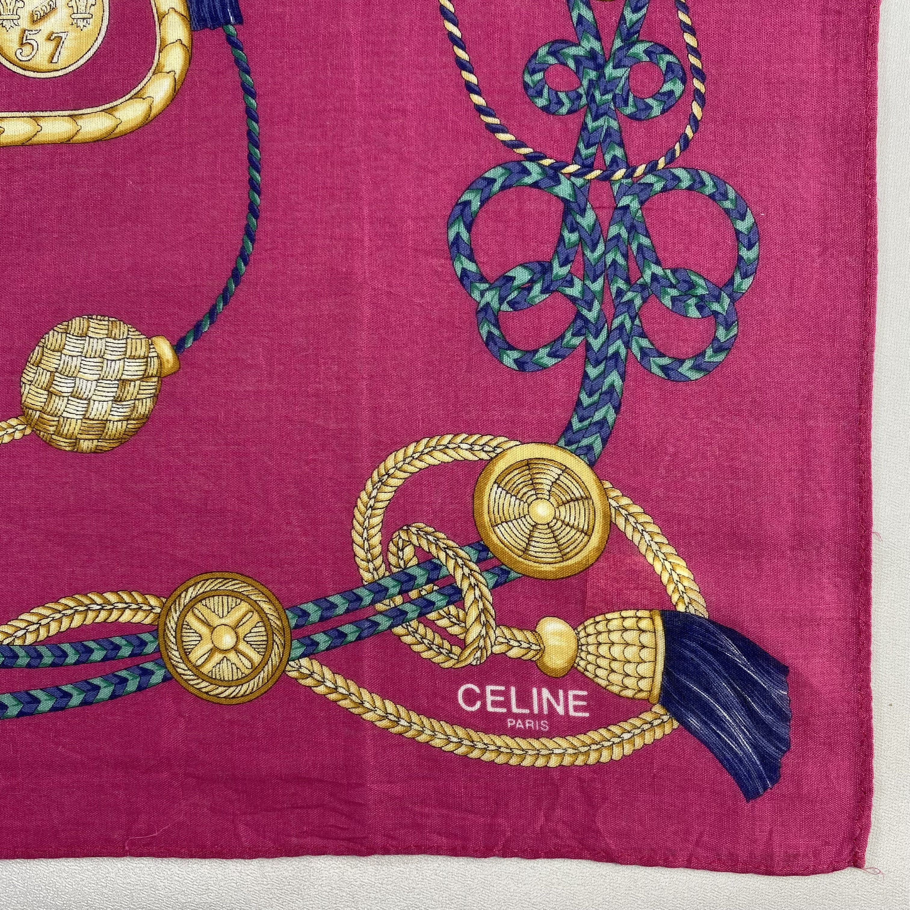 Celine × Vintage Celine Handkerchief / Neckerchief / Bandana-P1161 Size ONE SIZE - 3 Thumbnail