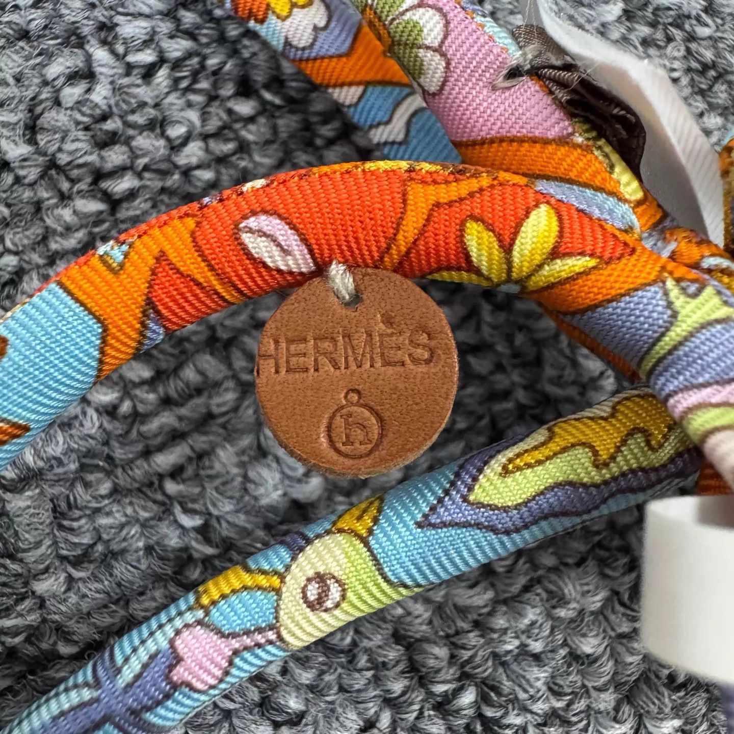 Hermes Hermes Colorful Woven Double Loop Cord Necklace New Size ONE SIZE - 3 Thumbnail