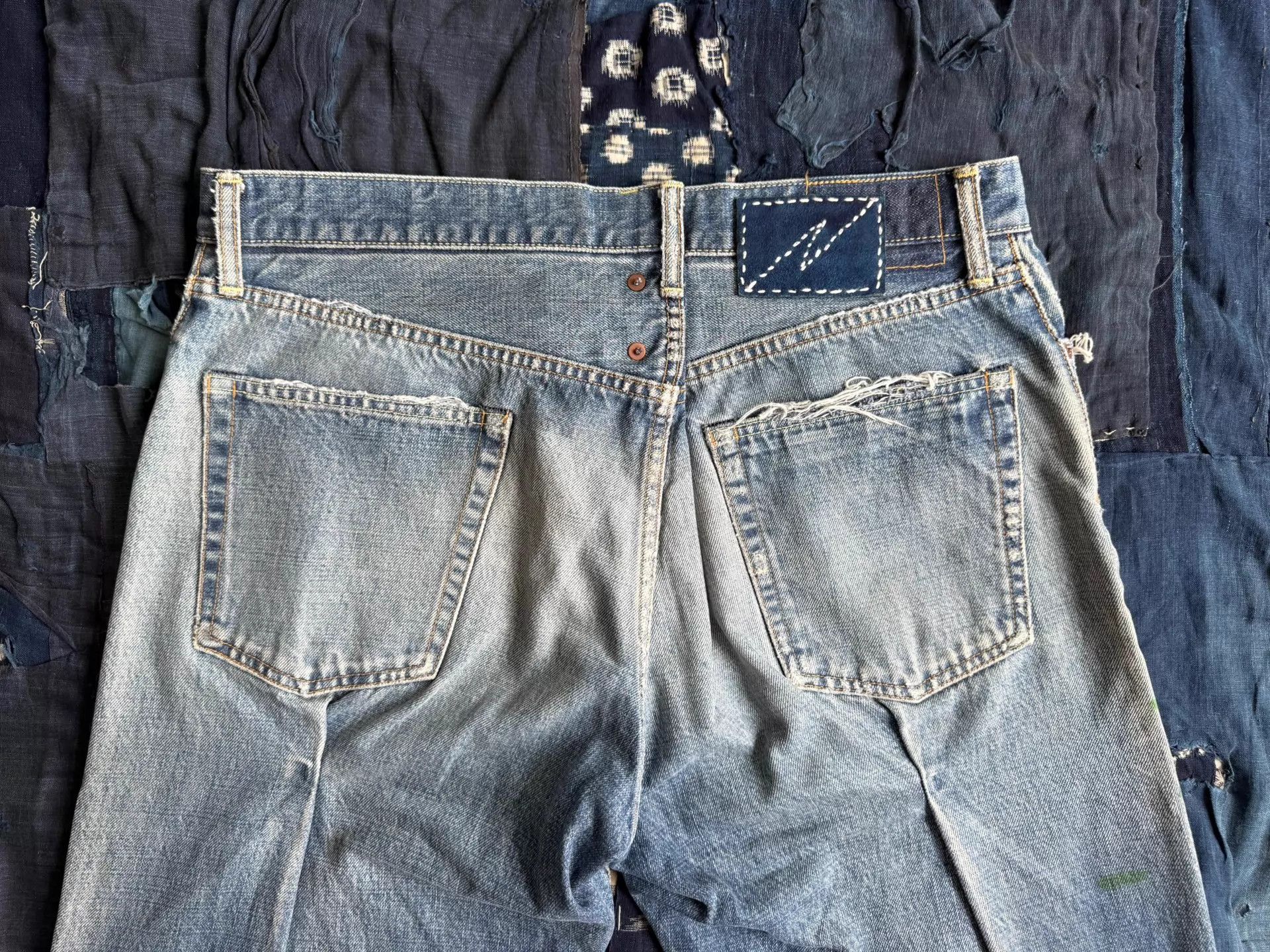 Visvim VISVIM 25SS ICT JOURNEYMAN PANTS TACKED CRASH W/D Blue 4 Size US 34 / EU 50 - 6 Thumbnail