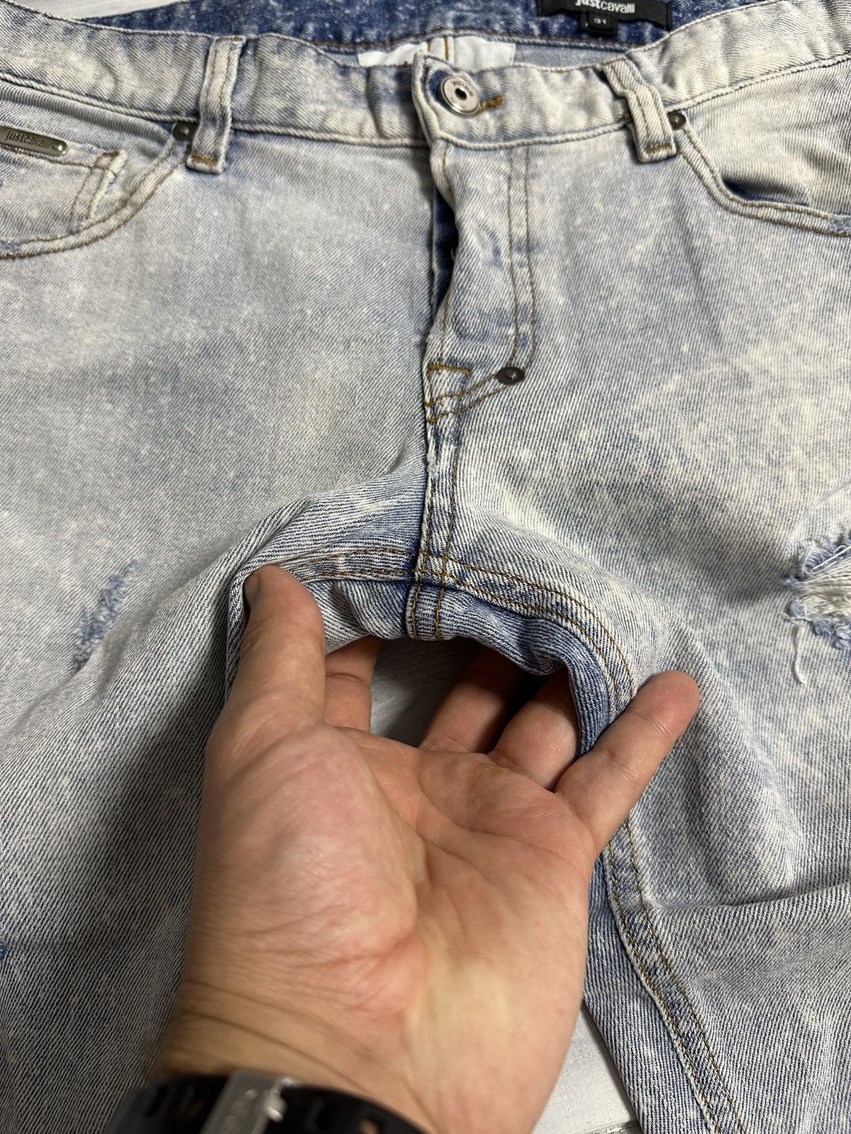 Just Cavalli Rare Luxury Jeans Just Cavalli Distressed Denim Size 31 Size US 31 - 8 Thumbnail