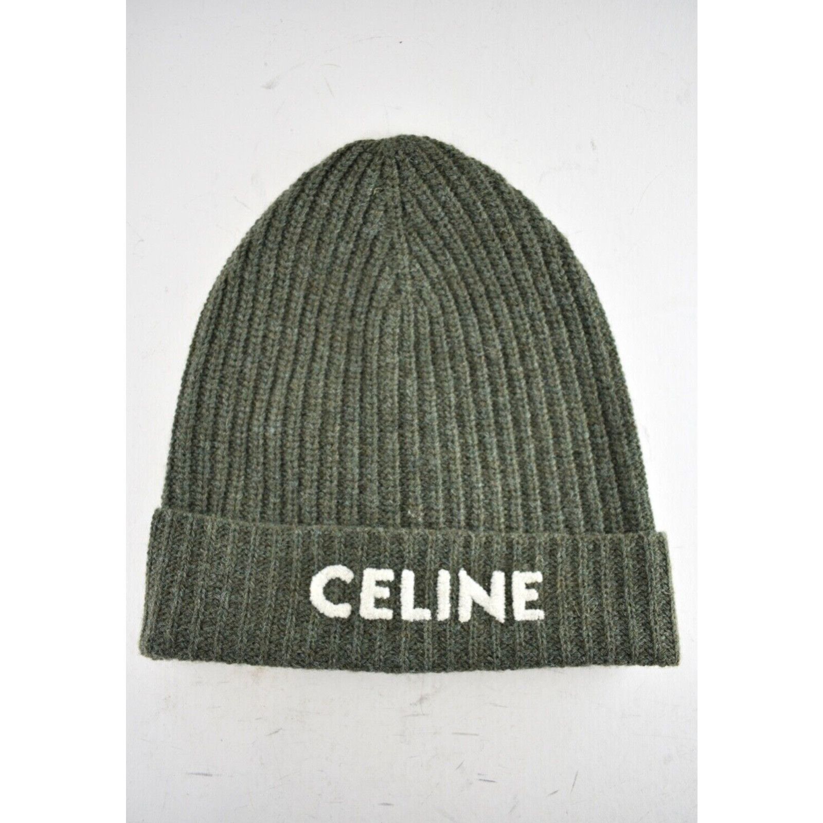 Celine Celine Paris Laine Wool Knit Beanie Winter Hat One Size Size ONE SIZE - 2 Thumbnail