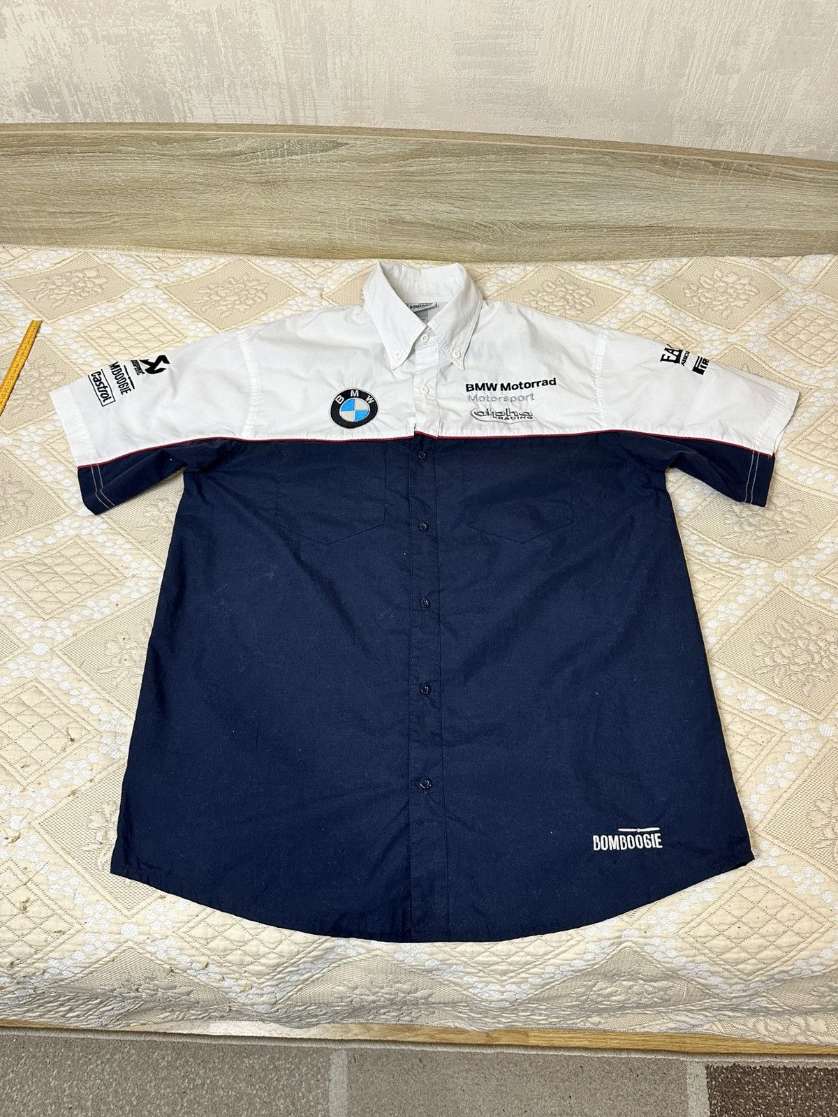 BMW 🔥 Vintage BMW Motorrad Motorsport Alpha Racing Shirt F1 Size US XL / EU 56 / 4 - 7 Thumbnail