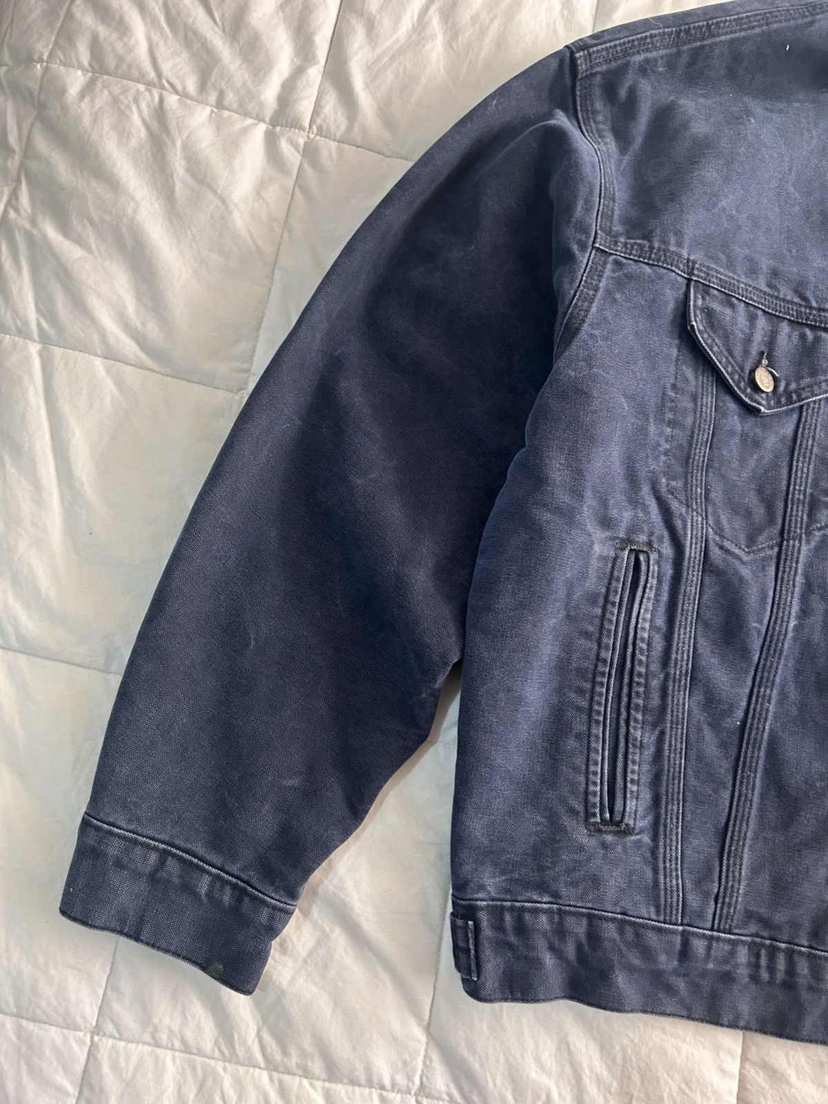 Carhartt SOLD Faded Midnight Blue Carhartt Trucker Jacket JB183 Size US L / EU 52-54 / 3 - 2 Thumbnail