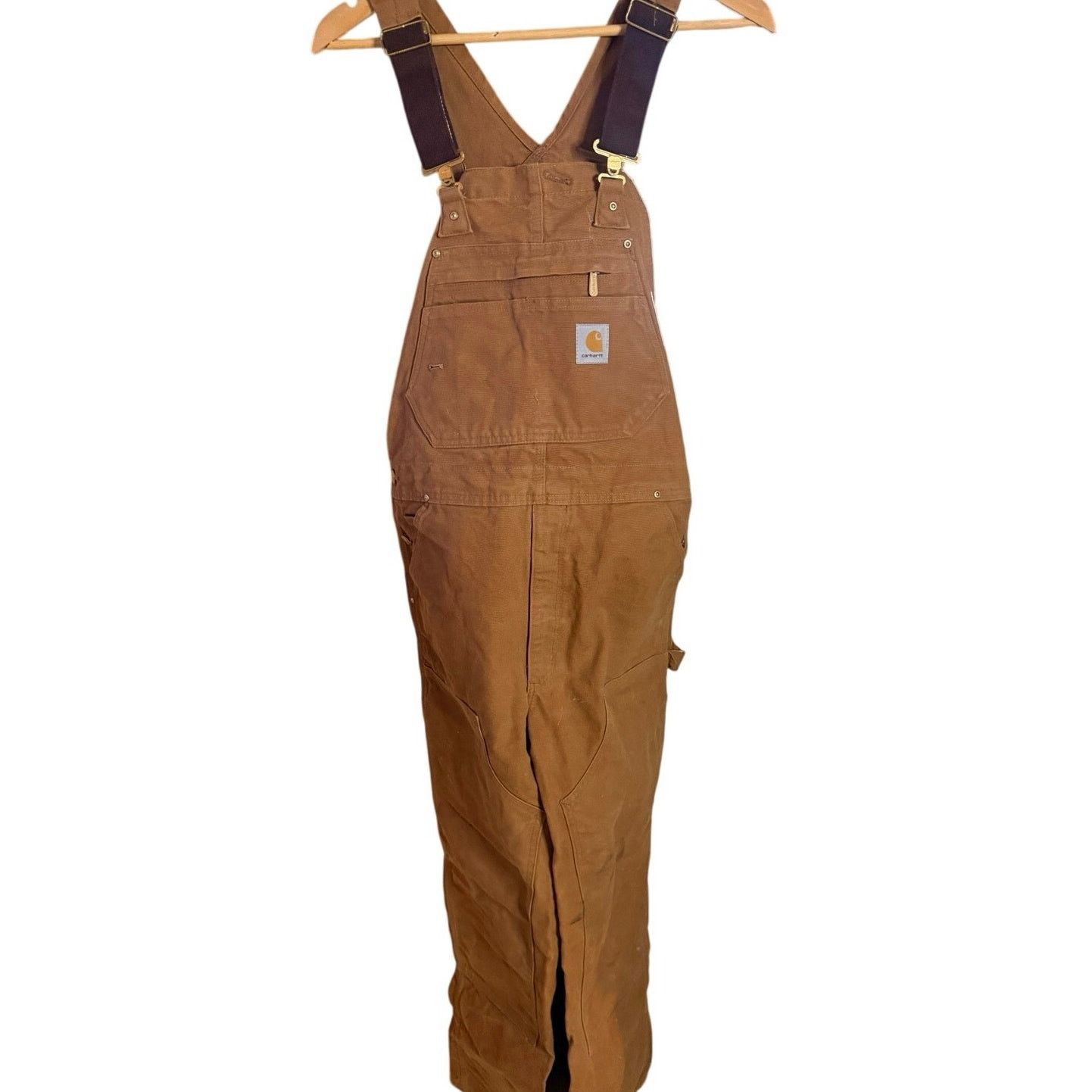 Carhartt Carhartt Tan Double Knee Overalls Size US 34 / EU 50 - 1 Thumbnail