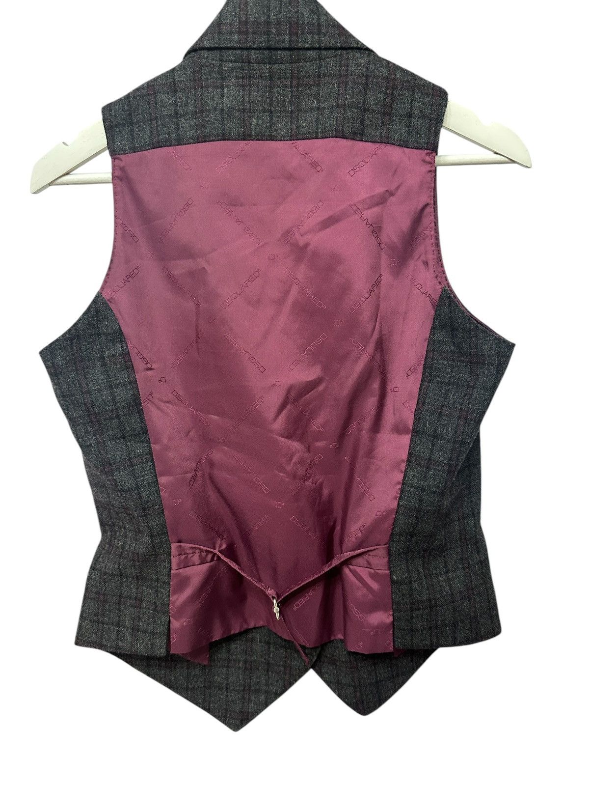 Designer × Dsquared2 × Japanese Brand Rare office siren dsquared2 wool logo suit vest fancy y2k Size M / US 6-8 / IT 42-44 - 3 Thumbnail