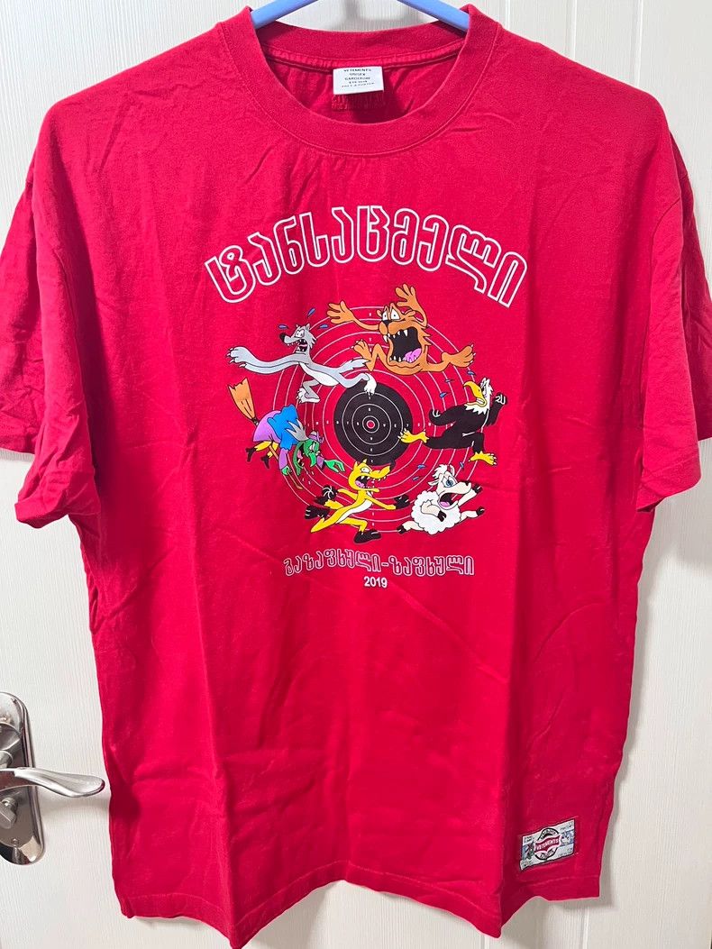 Vetements Vetements 2019 short-sleeve T-shirt with animal size L Size US L / EU 52-54 / 3 - 1 Thumbnail