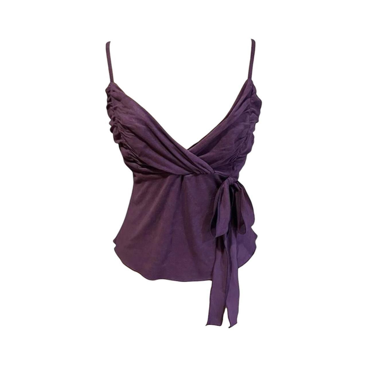 Other Vintage y2k suede cami top with adjustable straps ☮️ Size S / US 4 / IT 40 - 1 Thumbnail