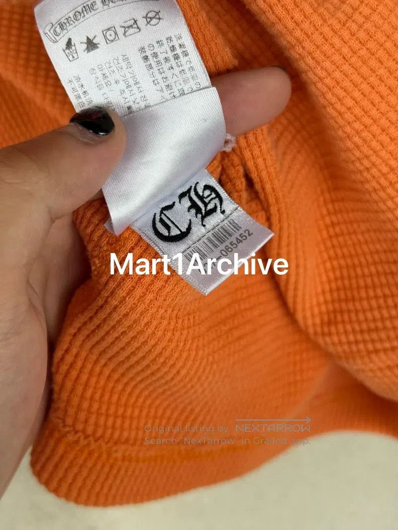 Chrome Hearts CHROME HEARTS Waffle orange long-sleeve Size US XXL / EU 58 / 5 - 9 Thumbnail