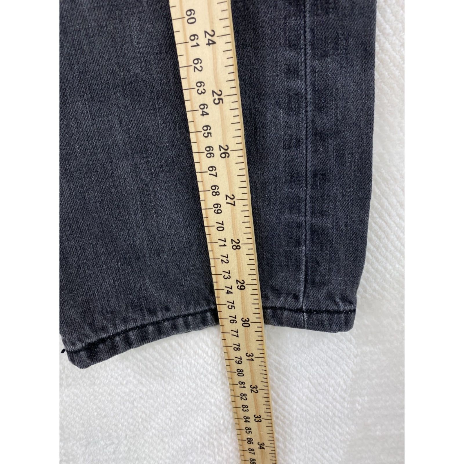 Vintage Arizona Black Skinny Jeans 31x32 Pants 100% Cotton Mens Jeans Size US 31 - 3 Thumbnail