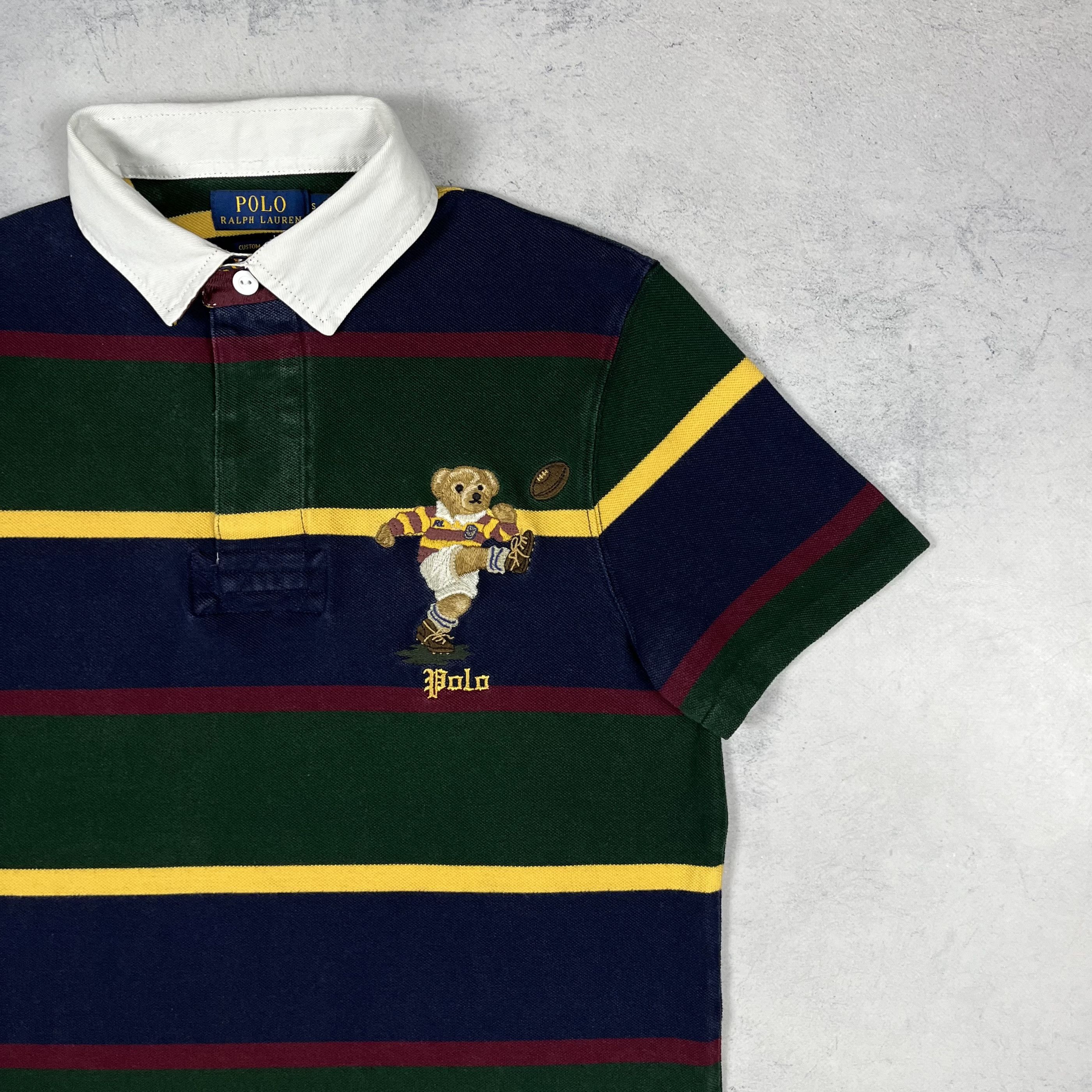 Polo Ralph Lauren Polo Ralph Lauren Polo Bear Rugby Stripped Polo Shirt Size US S / EU 44-46 / 1 - 3 Thumbnail