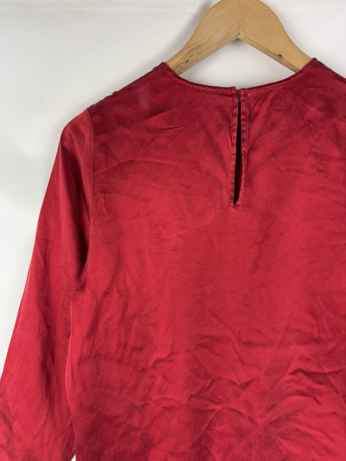 Vintage × Yves Saint Laurent Yves Saint Laurent Rive Gauche Vintage Silk Tunic Blouse Size XS / US 0-2 / IT 36-38 - 17 Thumbnail