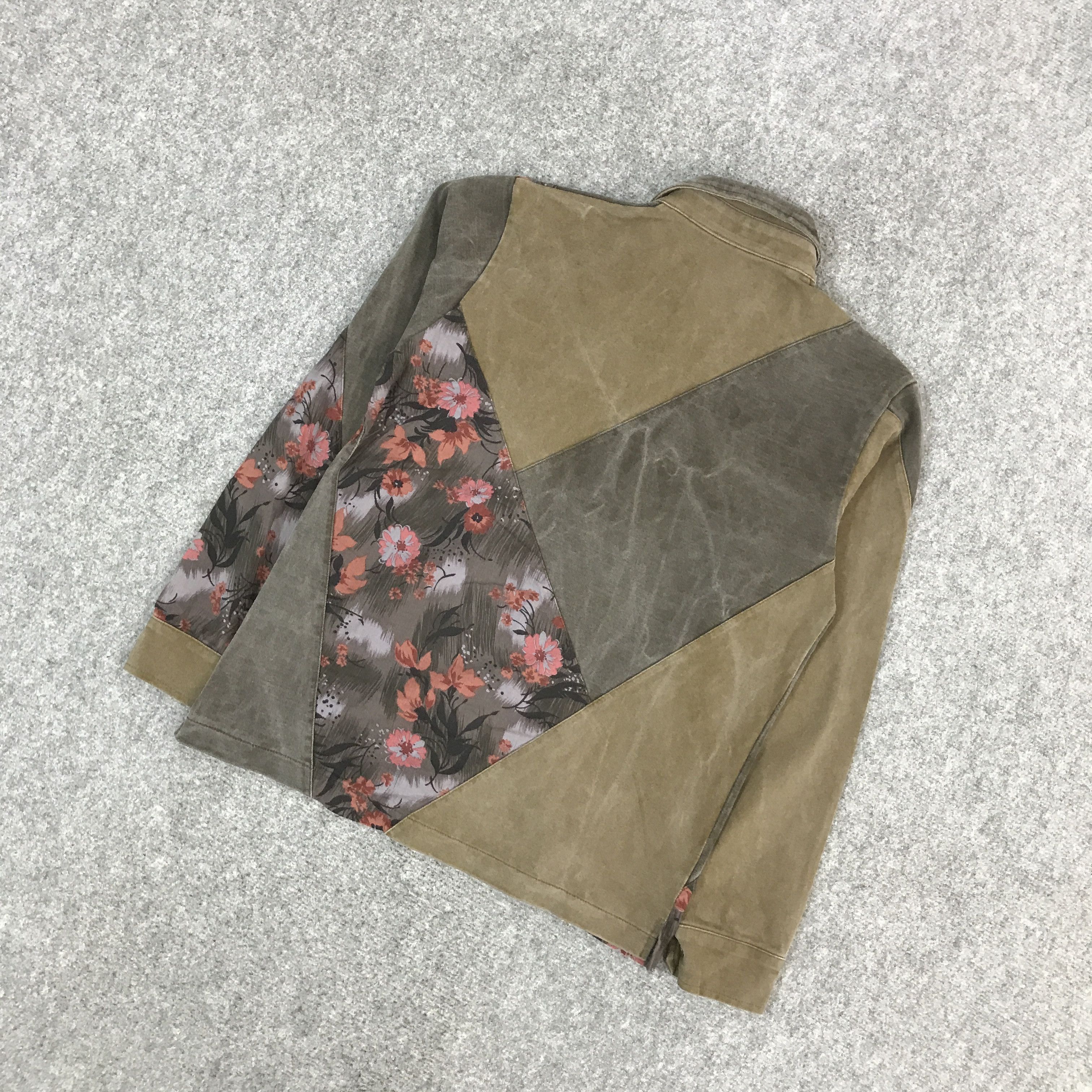 If Six Was Nine × Japanese Brand × Tornado Mart TORNADO MART JAPAN PATCHWORK RARE BUTTON UP SHIRTS Size US M / EU 48-50 / 2 - 6 Thumbnail