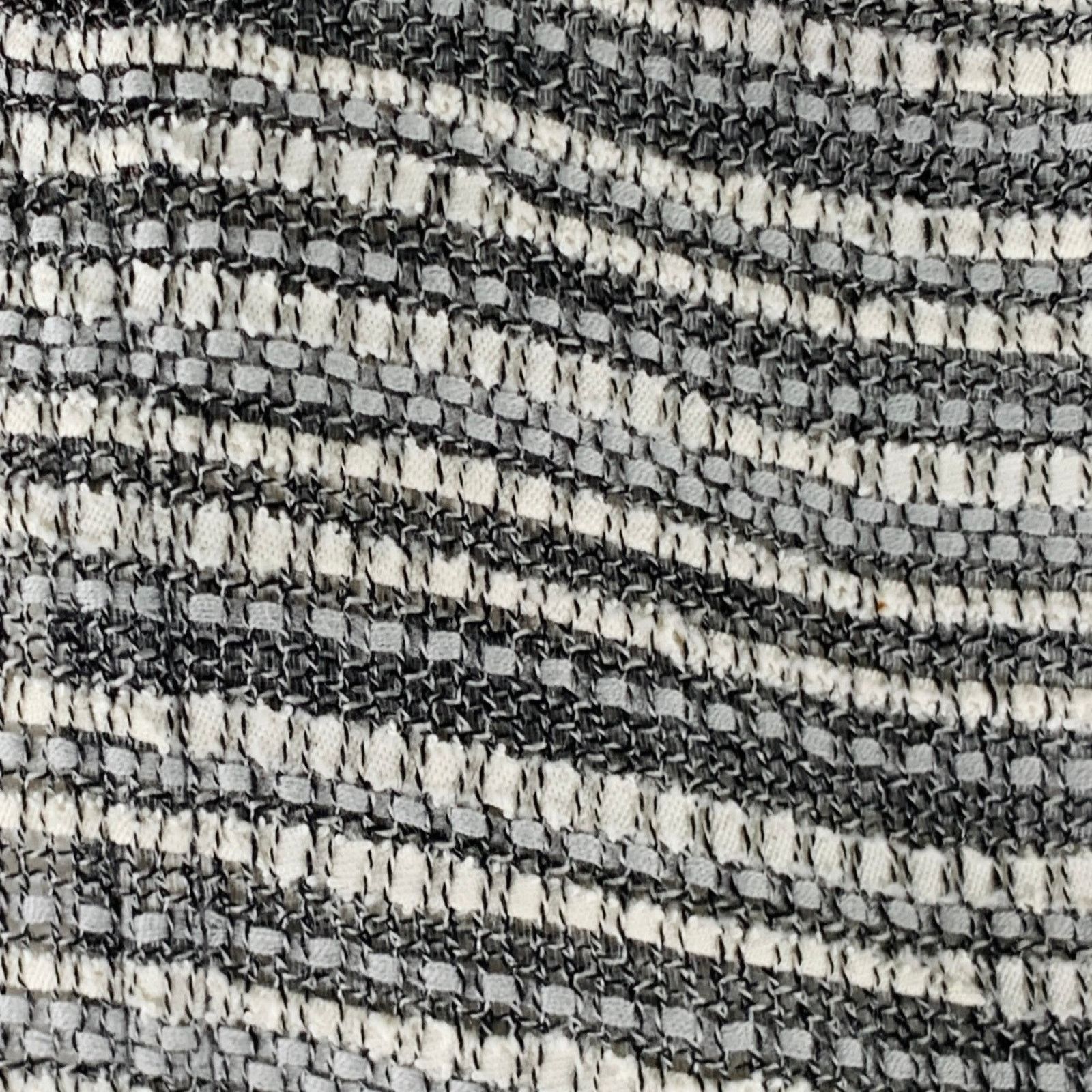 Akris AKRIS Size 8 Grey White Cotton Wool Stripe Open Front Jacket Size M / US 6-8 / IT 42-44 - 2 Thumbnail