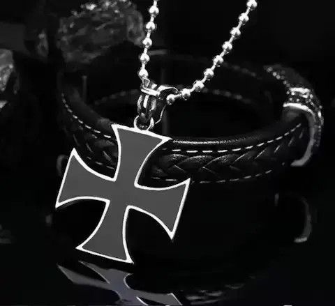 Jewelry Retro Cross Pendant Chain Necklace Size ONE SIZE - 4 Thumbnail
