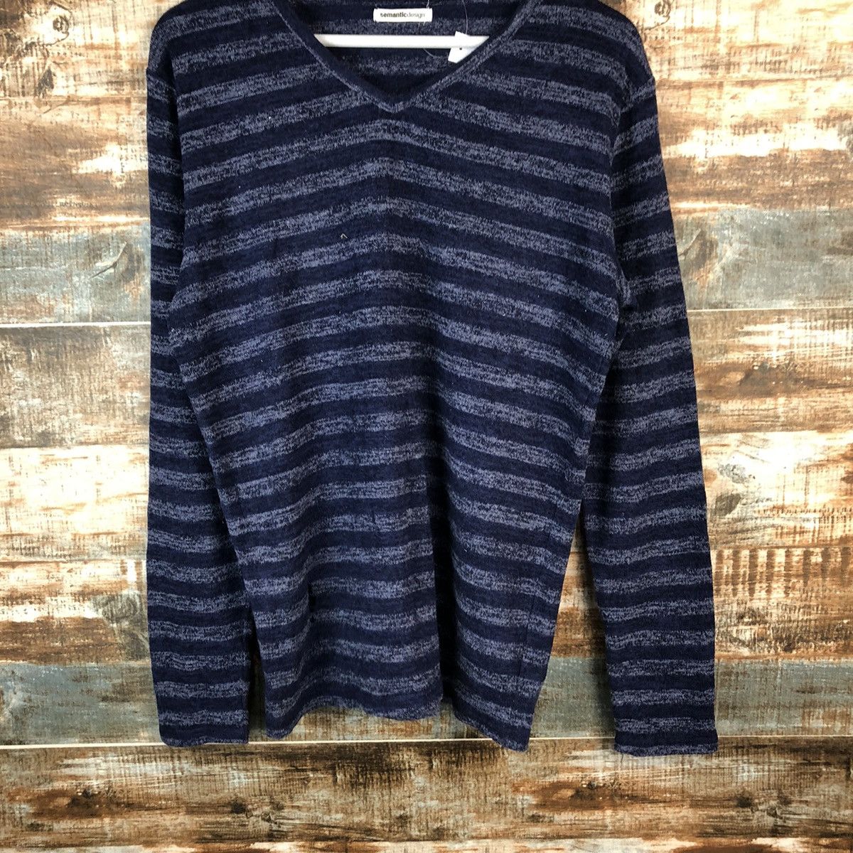 semanticdesign Semantic Design Stripes Blue long sleeve #A1370 Size US L / EU 52-54 / 3 - 6 Thumbnail