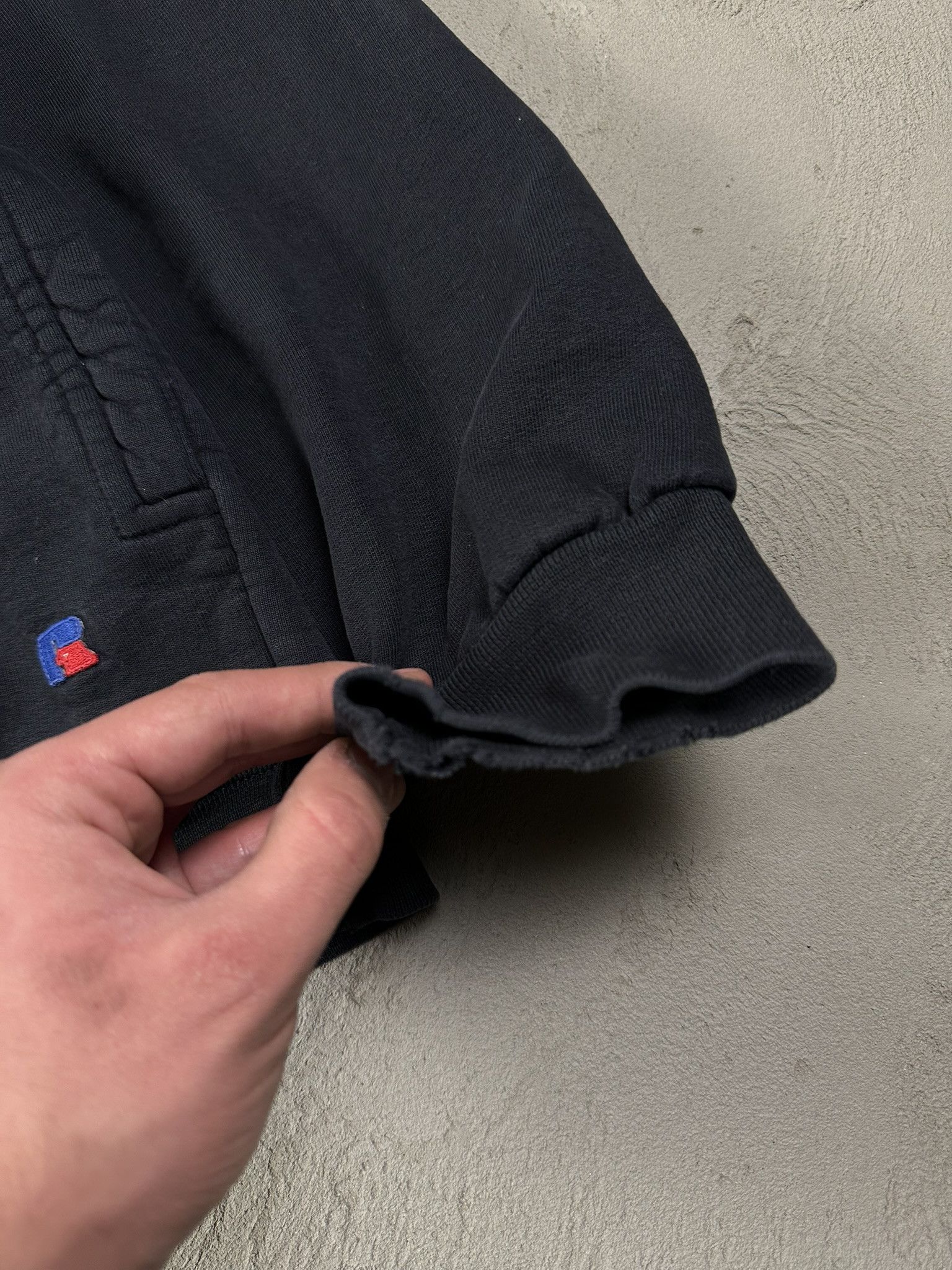 Russell Athletic 90s Vintage Russell Athletic Washed Faded Basic Boxy Hoodie Size US XL / EU 56 / 4 - 7 Thumbnail