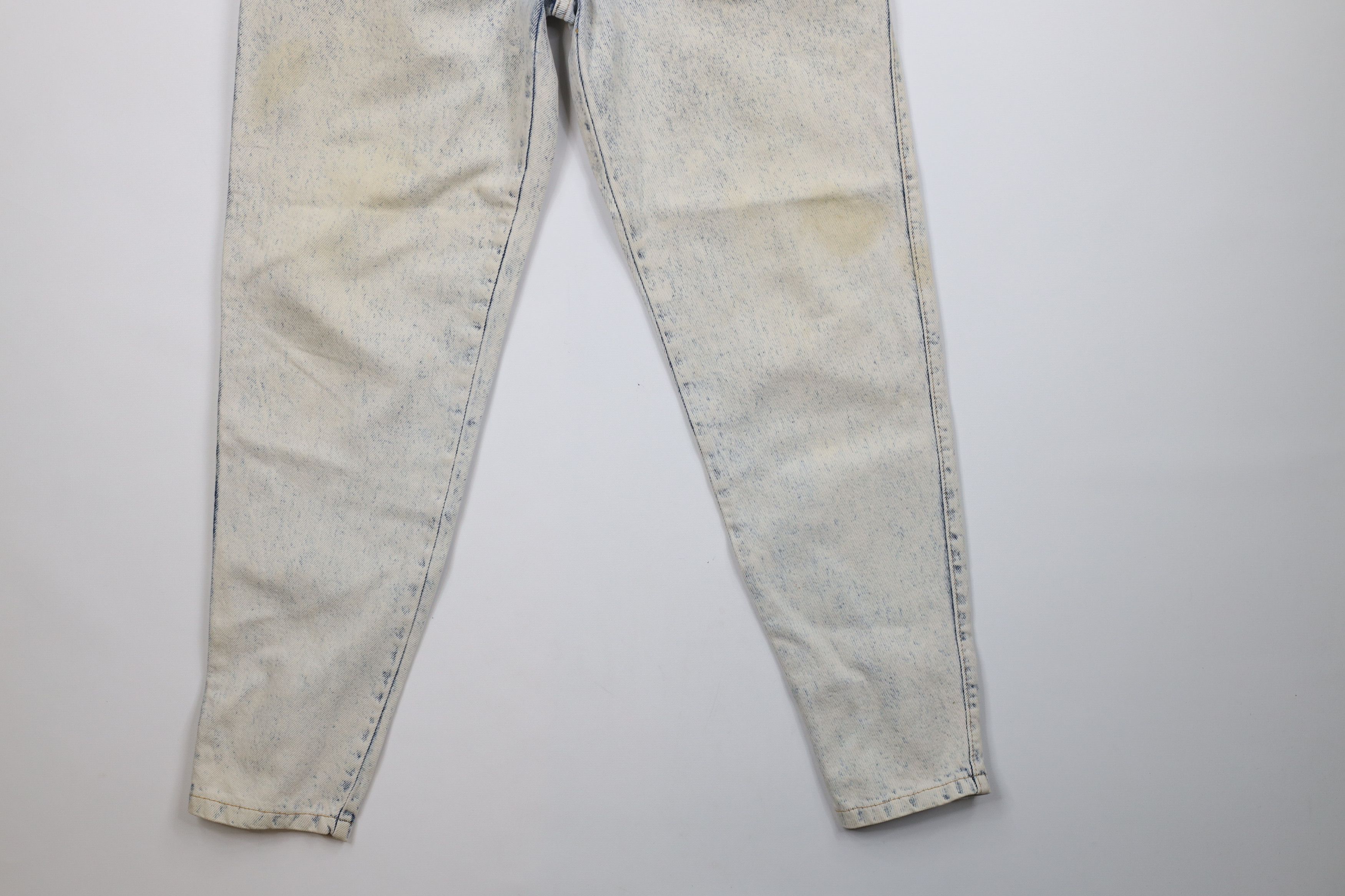 Vintage Vintage 90s IOU Streetwear Acid Wash Tapered Leg Denim Jeans Size 34" / US 12 / IT 48 - 4 Thumbnail