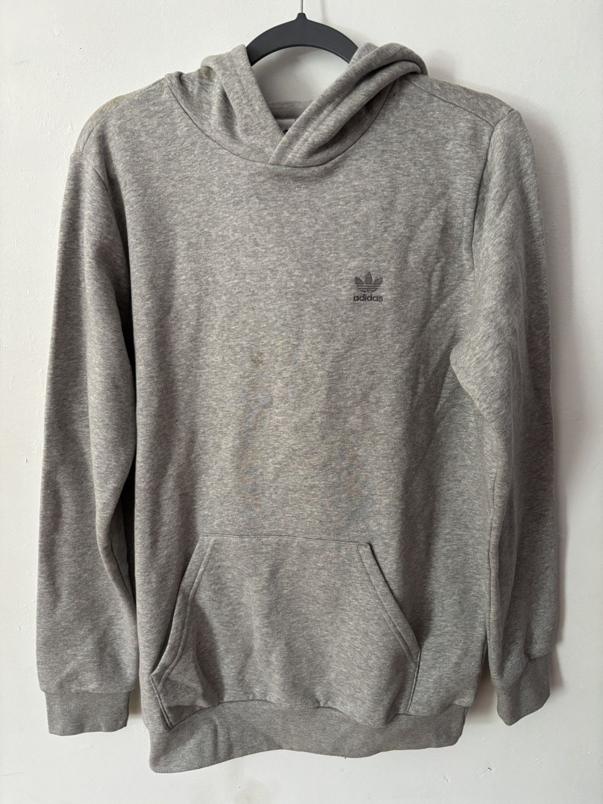 Adidas Adidas Grey Logo Hoodie Size US S / EU 44-46 / 1 - 1 Thumbnail