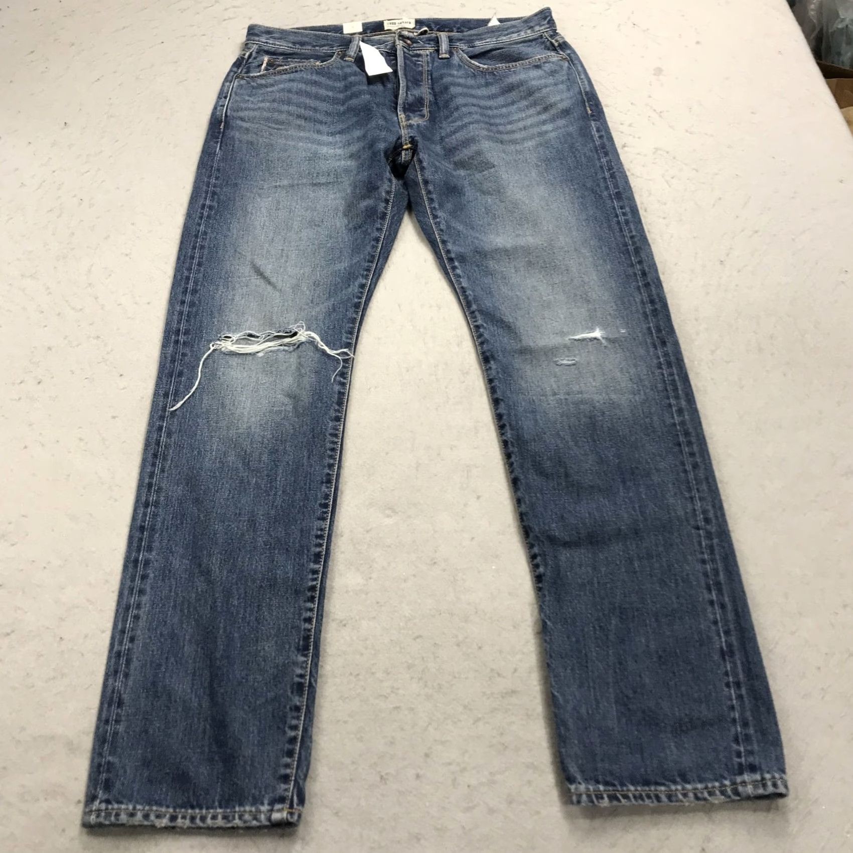 Todd Snyder Todd Snyder Jeans Mens 31x32 Slim Blue Distressed NWT Selvedge 12.5 Oz Vintage-N/A? Size US 31 - 2 Thumbnail