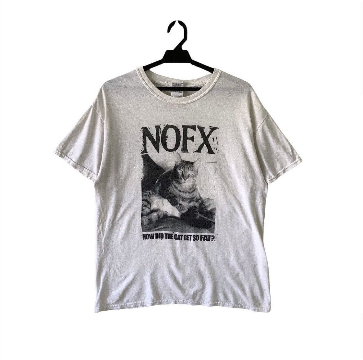 Band Tees Vintage Nofx how did the cat get so fat punk rock t shirt Size US M / EU 48-50 / 2 - 1 Thumbnail